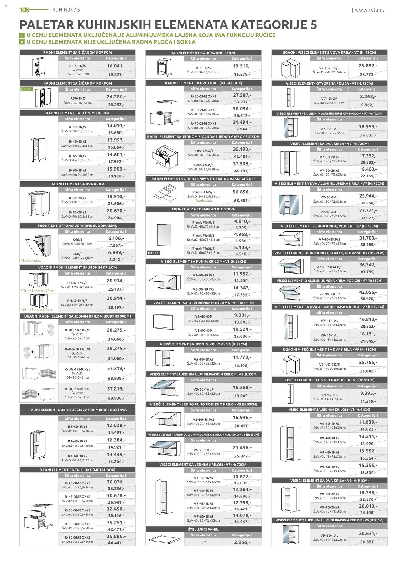 Jela katalog - važi od 06.04.2026 | Strana: 108 | Proizvode: Polica, Radna ploča