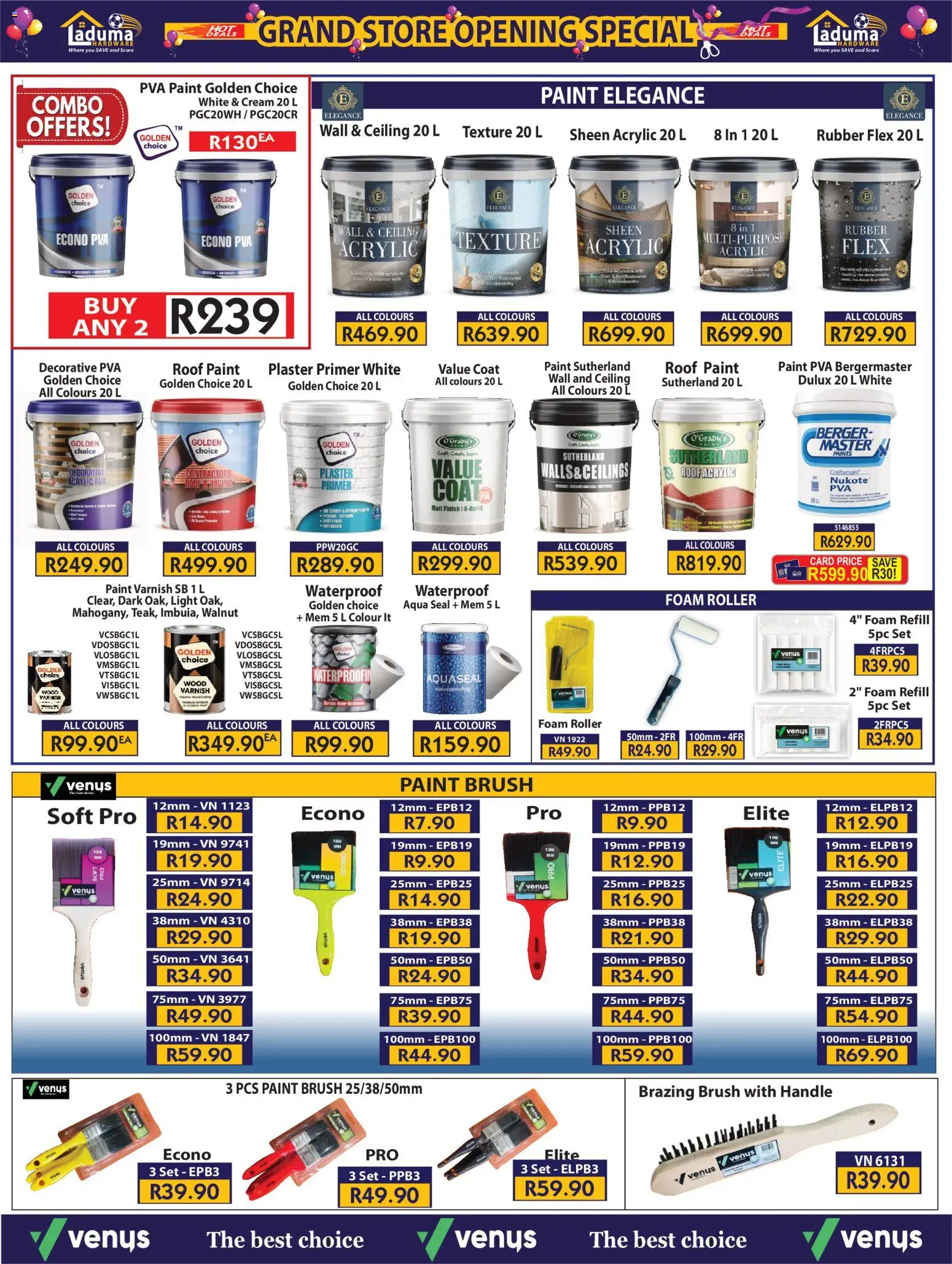 New Laduma Hardware catalogue – valid from 22/10/2026 | Page: 24 | Products: Brush, Cream, Plaster, Foam