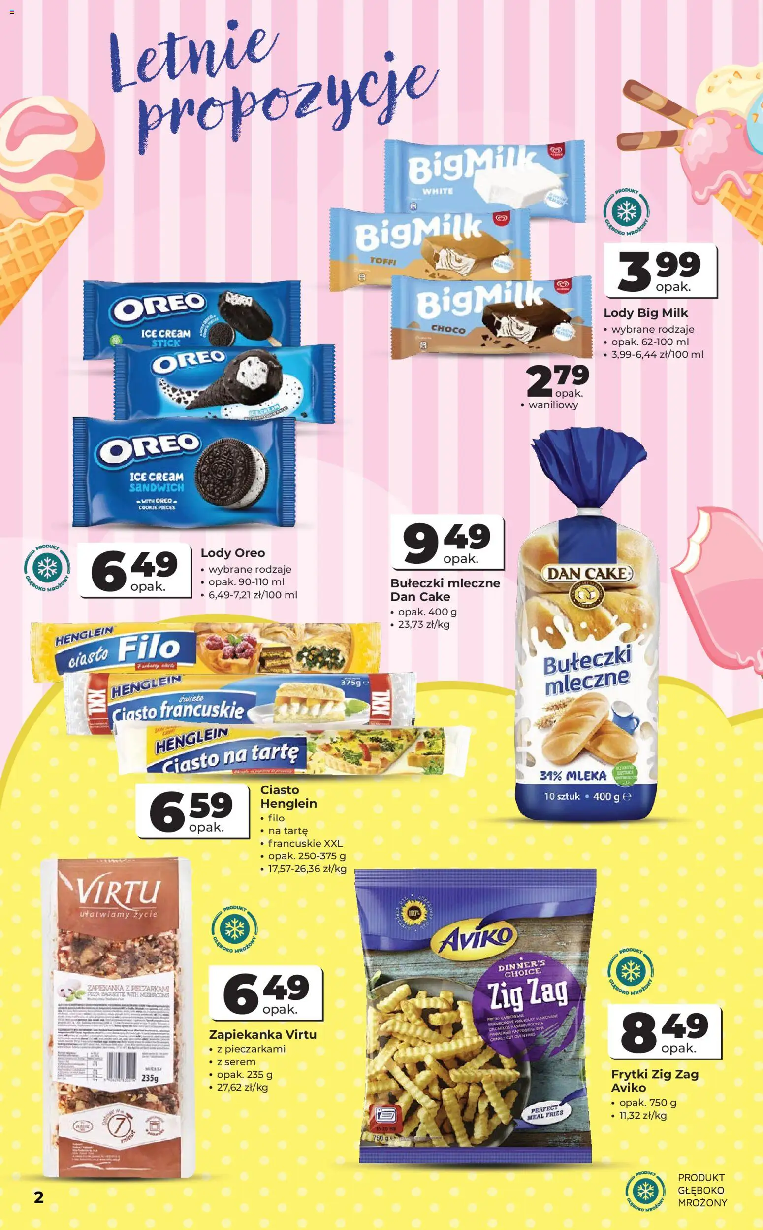 Odido gazetka od 08.07.2026 | Strona: 2 | Produkty: Ciasto filo, Ciasto, Zapiekanka, Sandwich