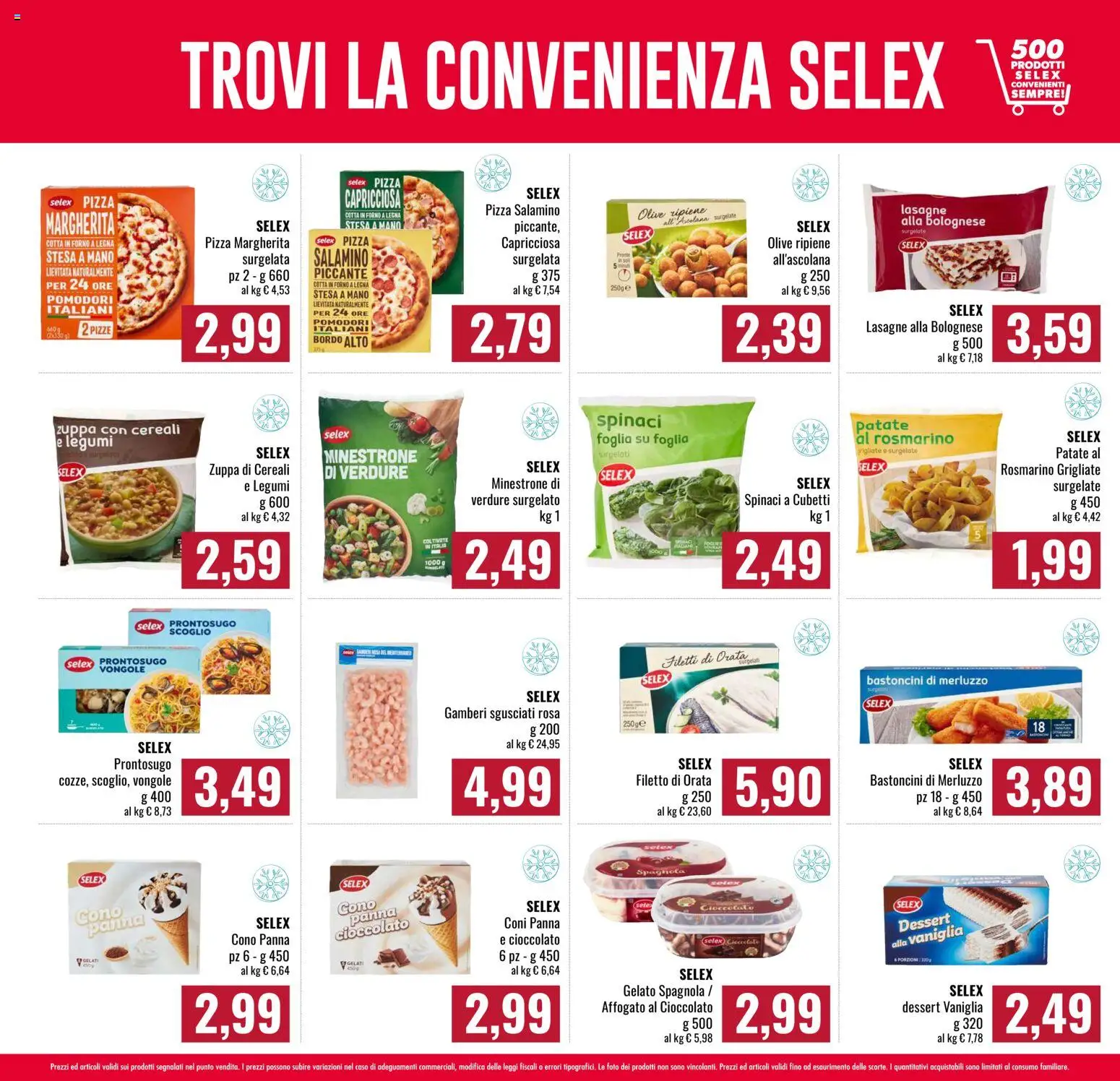 Volantino Famila del 08/10/2026 | Pagina: 7 | Prodotti: Minestrone, Rosmarino, Verdure, Spinaci