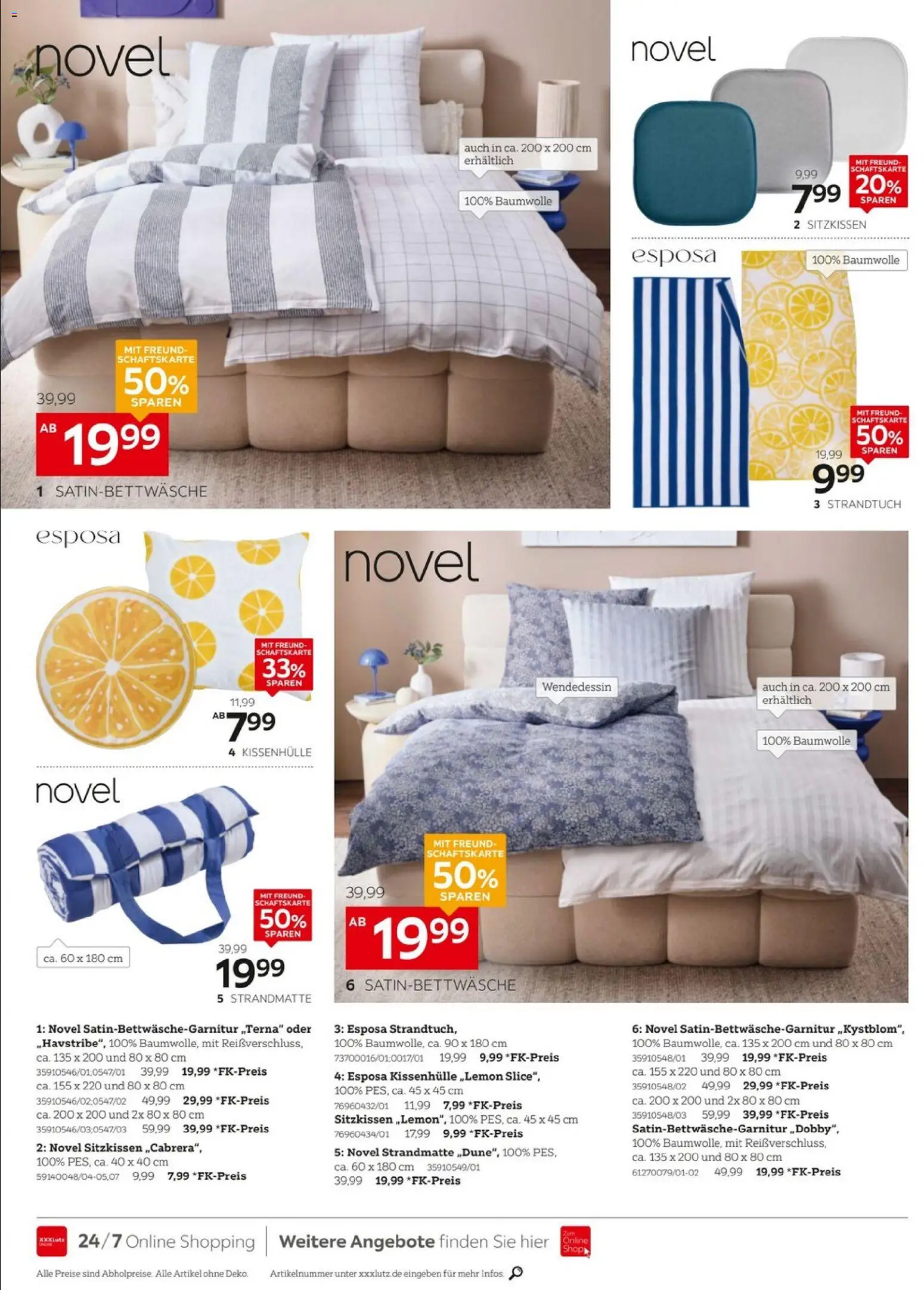 XXXLutz Wohnaccessoires – gültig ab 11.07.2026 | Seite: 8 | Produkte: Strandtuch