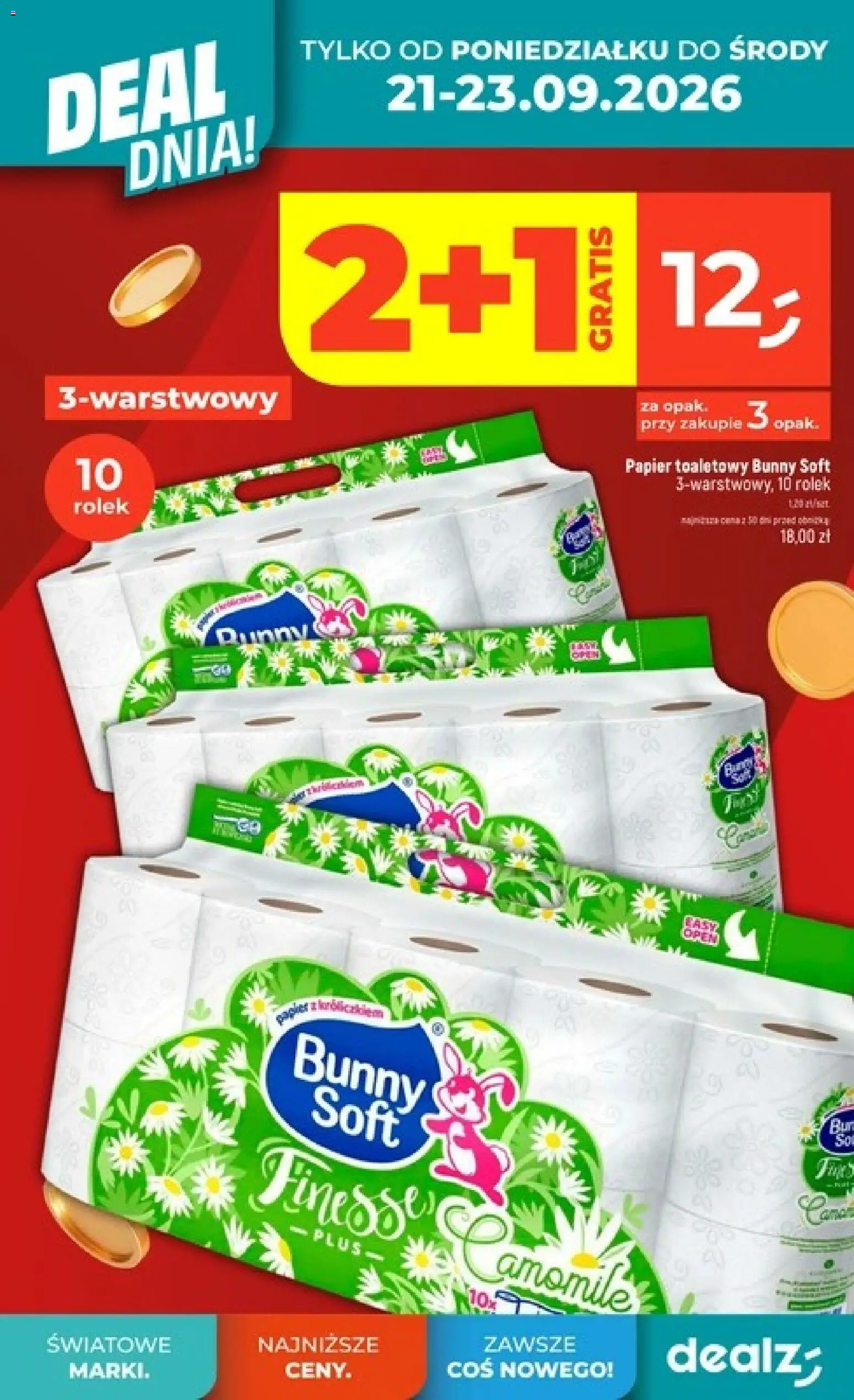 Dealz gazetka - Deal dnia od 17.09.2026 | Strona: 10 | Produkty: Papier toaletowy