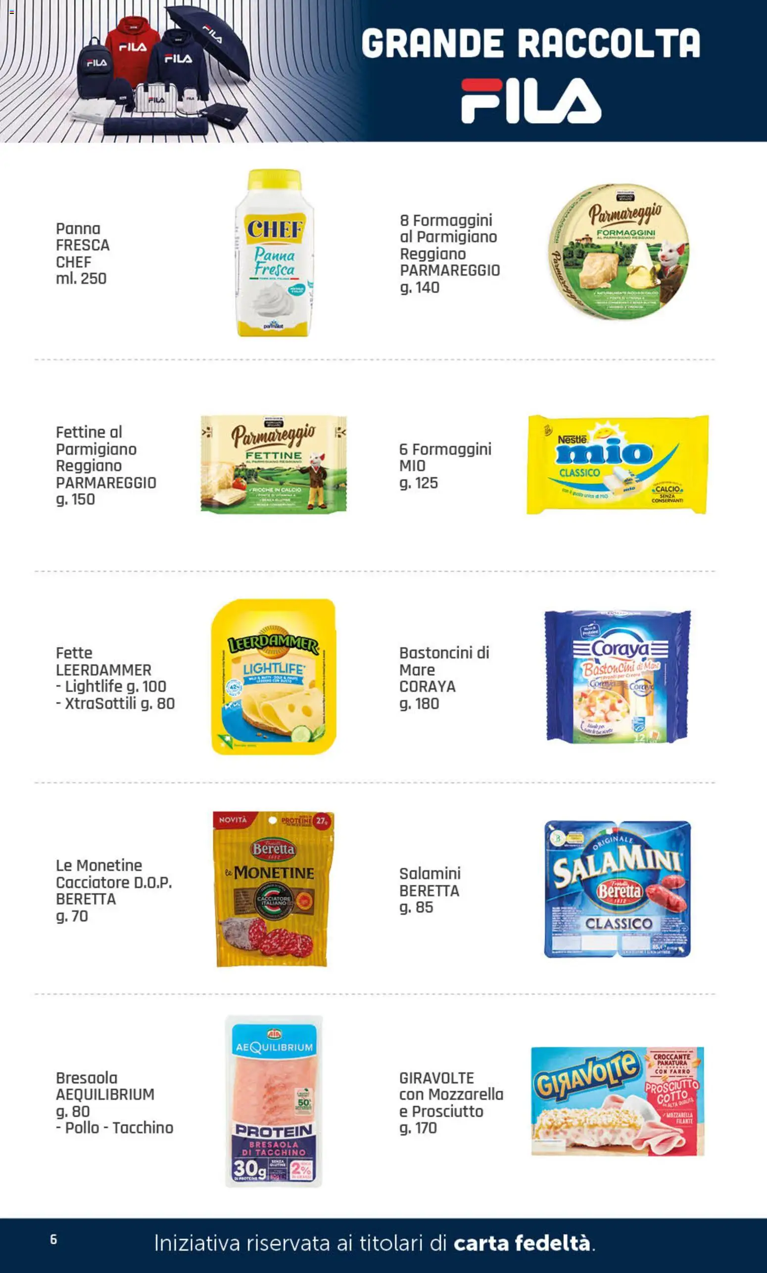 Volantino DOK del 26/10/2026 | Pagina: 6 | Prodotti: Bresaola, Panna, Mozzarella, Parmigiano