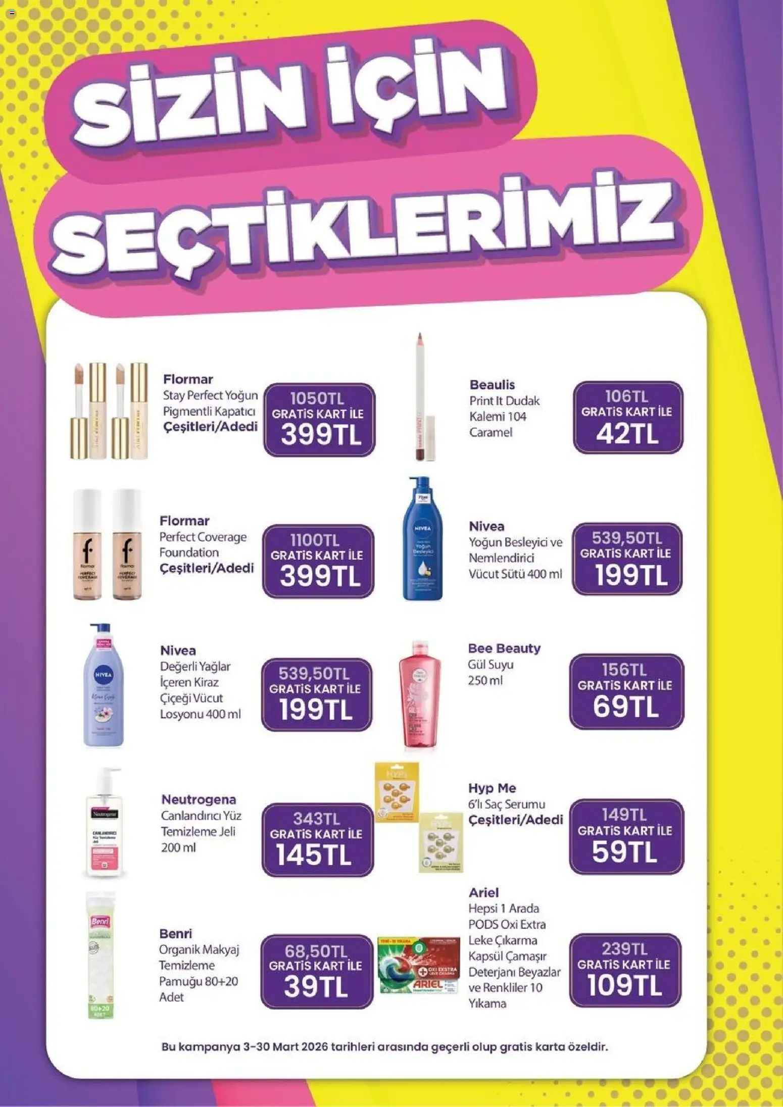 Gratis Katalog - 02.03.2026 tarihinden itibaren geçerlidir | Sayfa: 6 | Ürünler: Gül, Makyaj, Kapatıcı, Kiraz