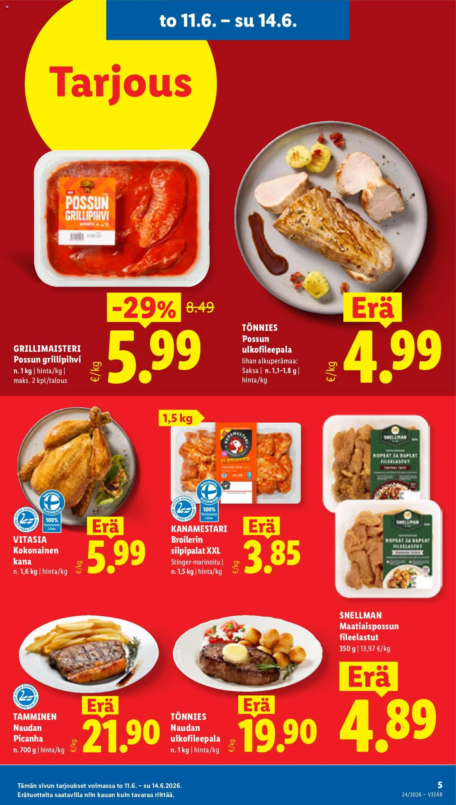 Lidl tarjoukset - Helsinki – voimassa 11.06.2026 alkaen | Sivu: 5
