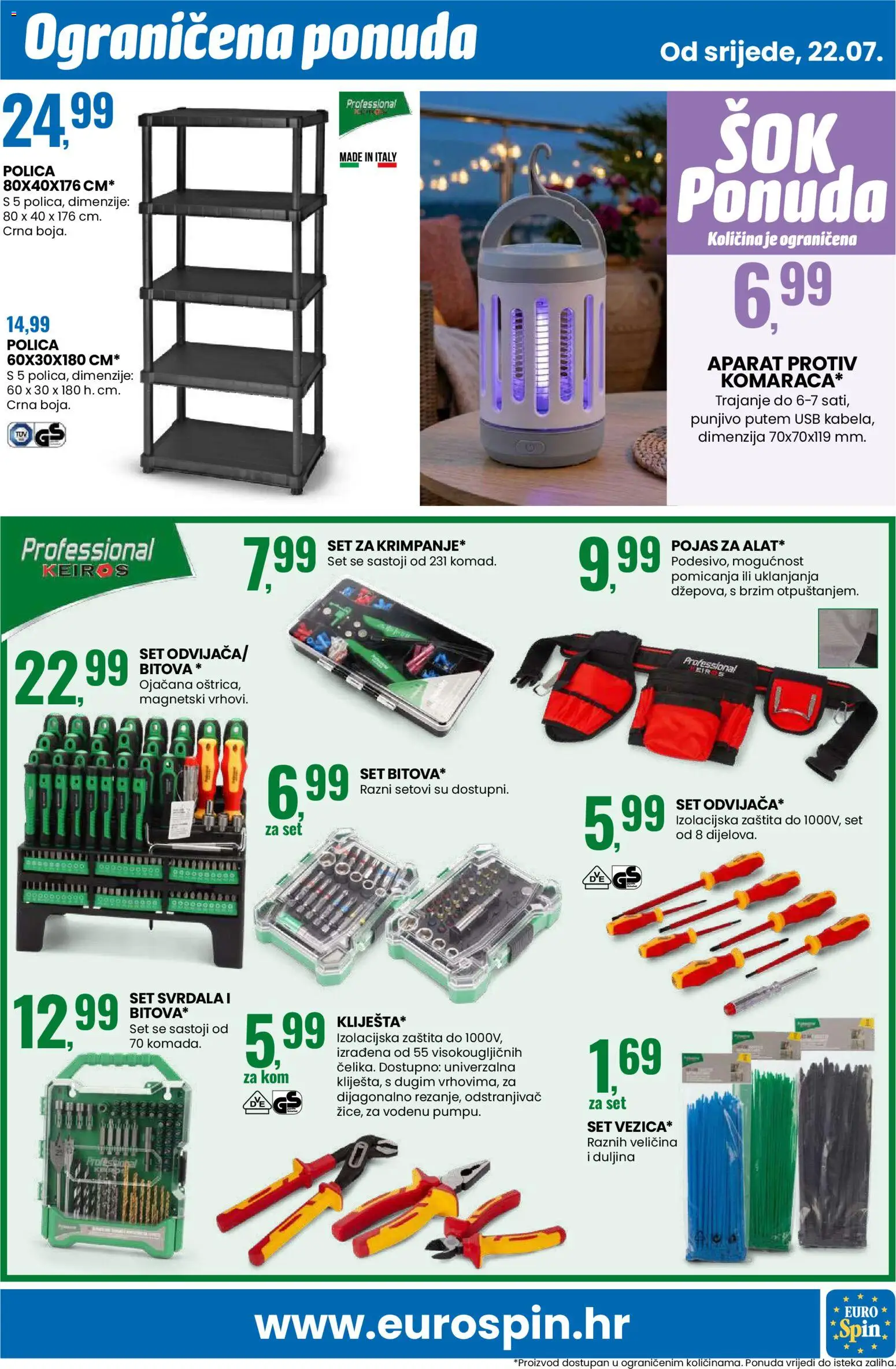 Eurospin katalog | vrijedi od 22.07.2026 | Stranica: 15 | Proizvodi: Polica, Pojas, USB