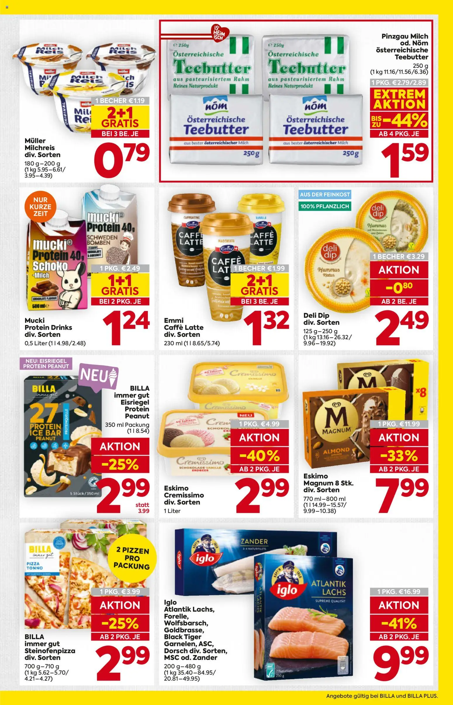 Billa Flugblatt - Burgenland gültig ab 21.05.2026 | Seite: 9 | Produkte: Milch, Schokolade, Pizza