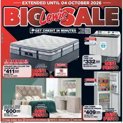 Lewis Stores specials catalogue – valid from 28/09/2026