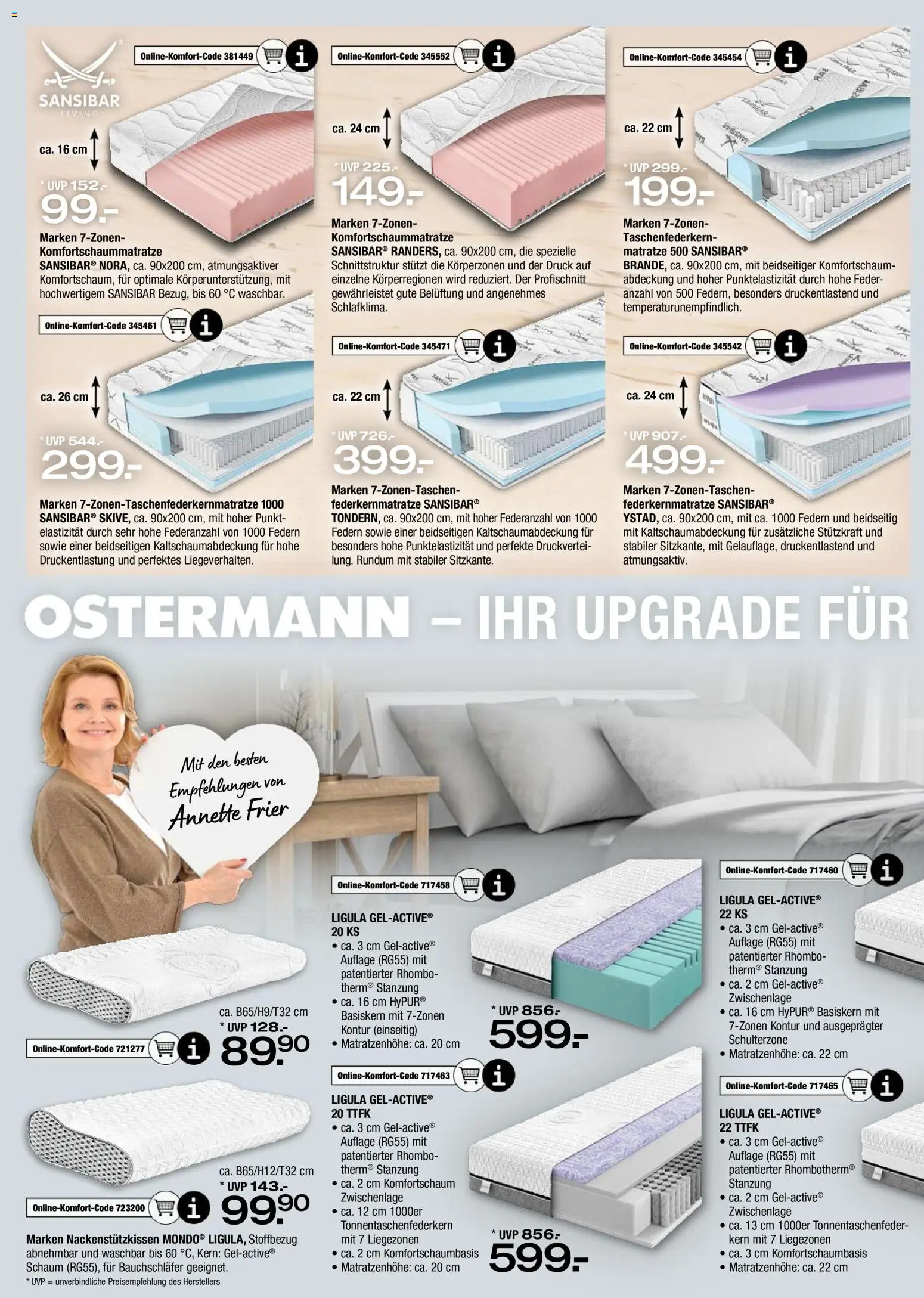 Ostermann Schlafen-spezial – gültig ab 28.05.2026 | Seite: 8 | Produkte: Matratze
