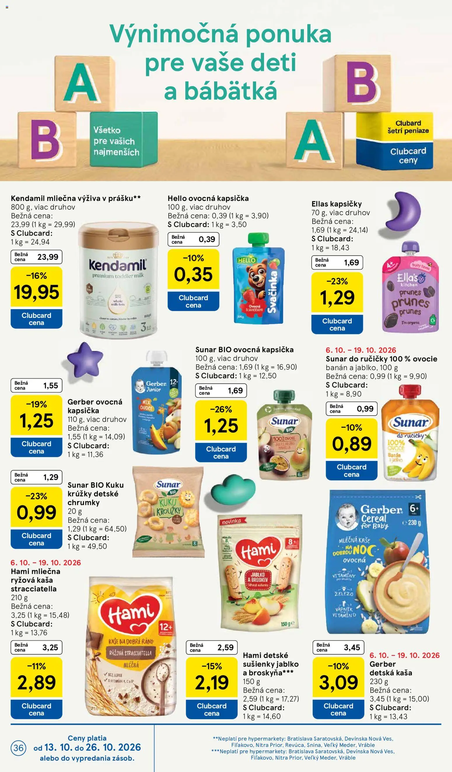 Nové Tesco akcie – leták je platný od 14.10.2026 | Strana: 36