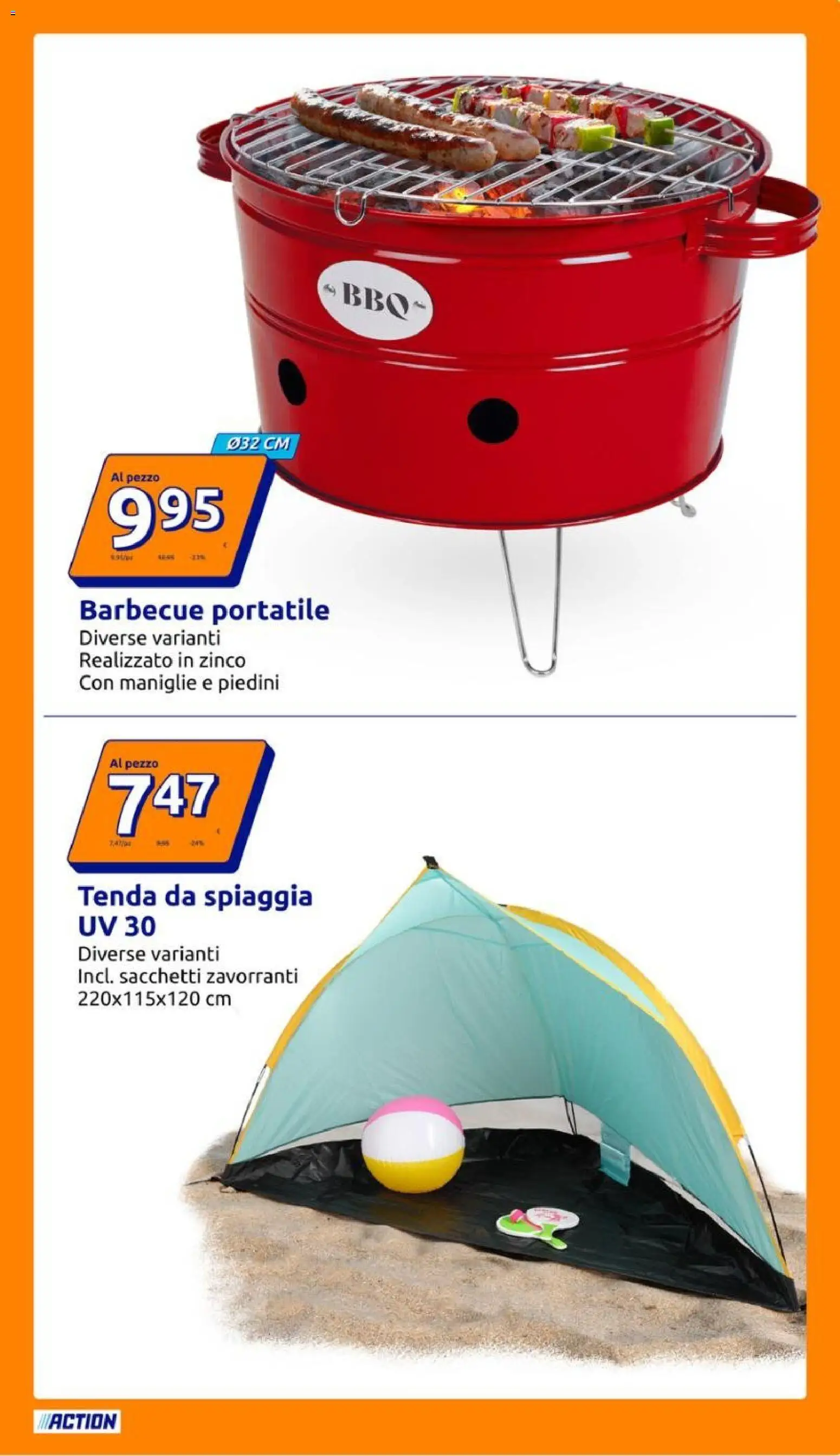 Volantino Action del 15/07/2026 | Pagina: 15 | Prodotti: Tenda, Barbecue