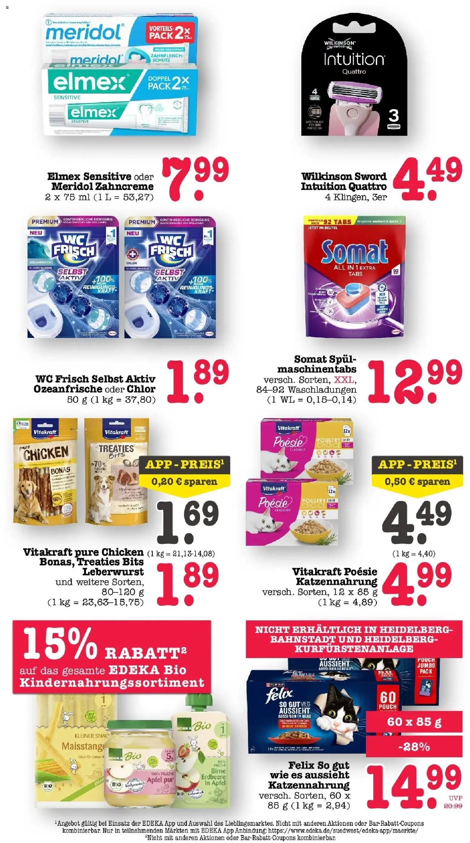 Edeka Prospekt Heidelberg (ab 17.08.2026) » Angebote Online | Seite: 53 | Produkte: Äpfel, Wasser, Wc frisch, Birne