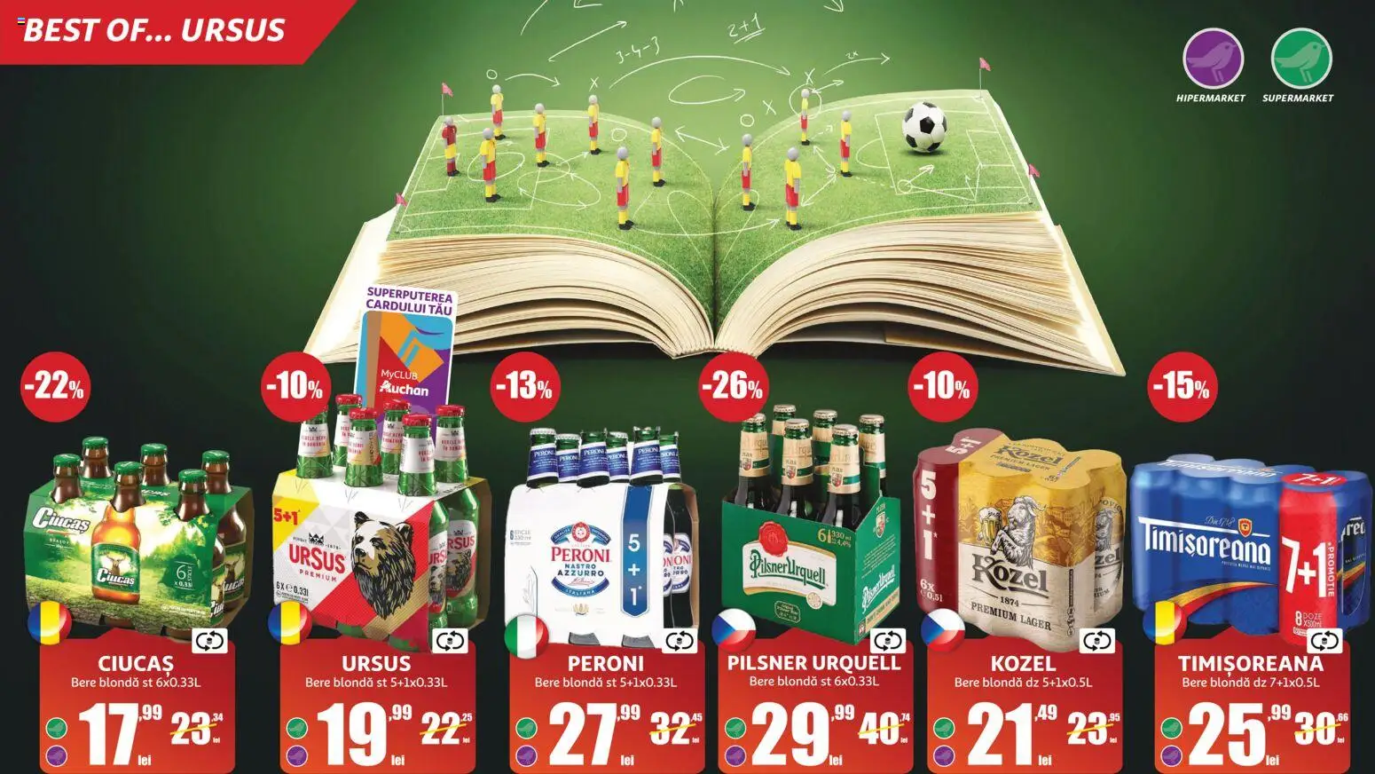 Noul catalog Auchan – valabil de la 10.06.2026 | Pagină: 7 | Produse: Bere
