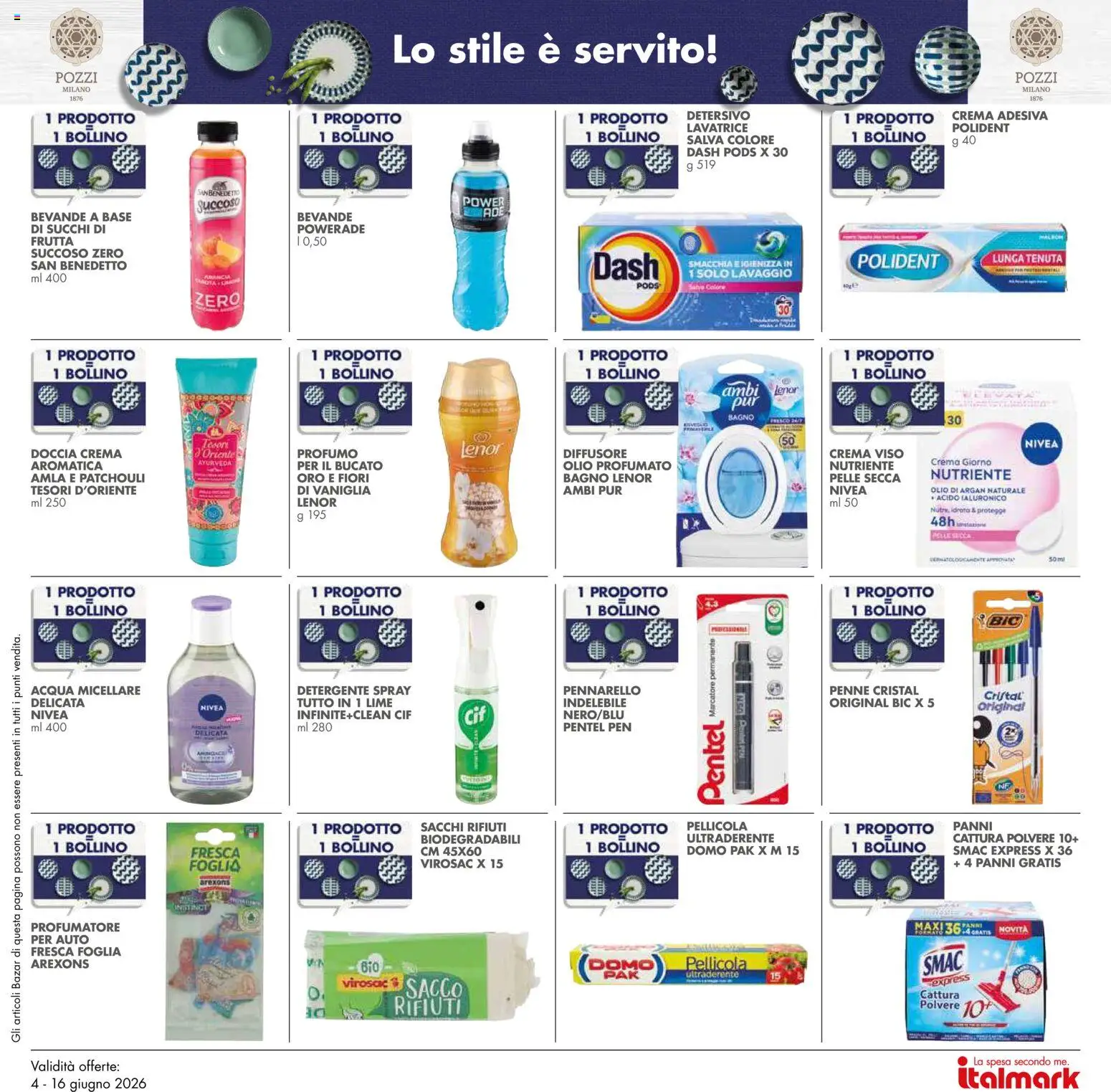 Volantino Italmark del 04.06.2026 | Pagina: 30 | Prodotti: Detergente, Crema viso, Bagno, Doccia