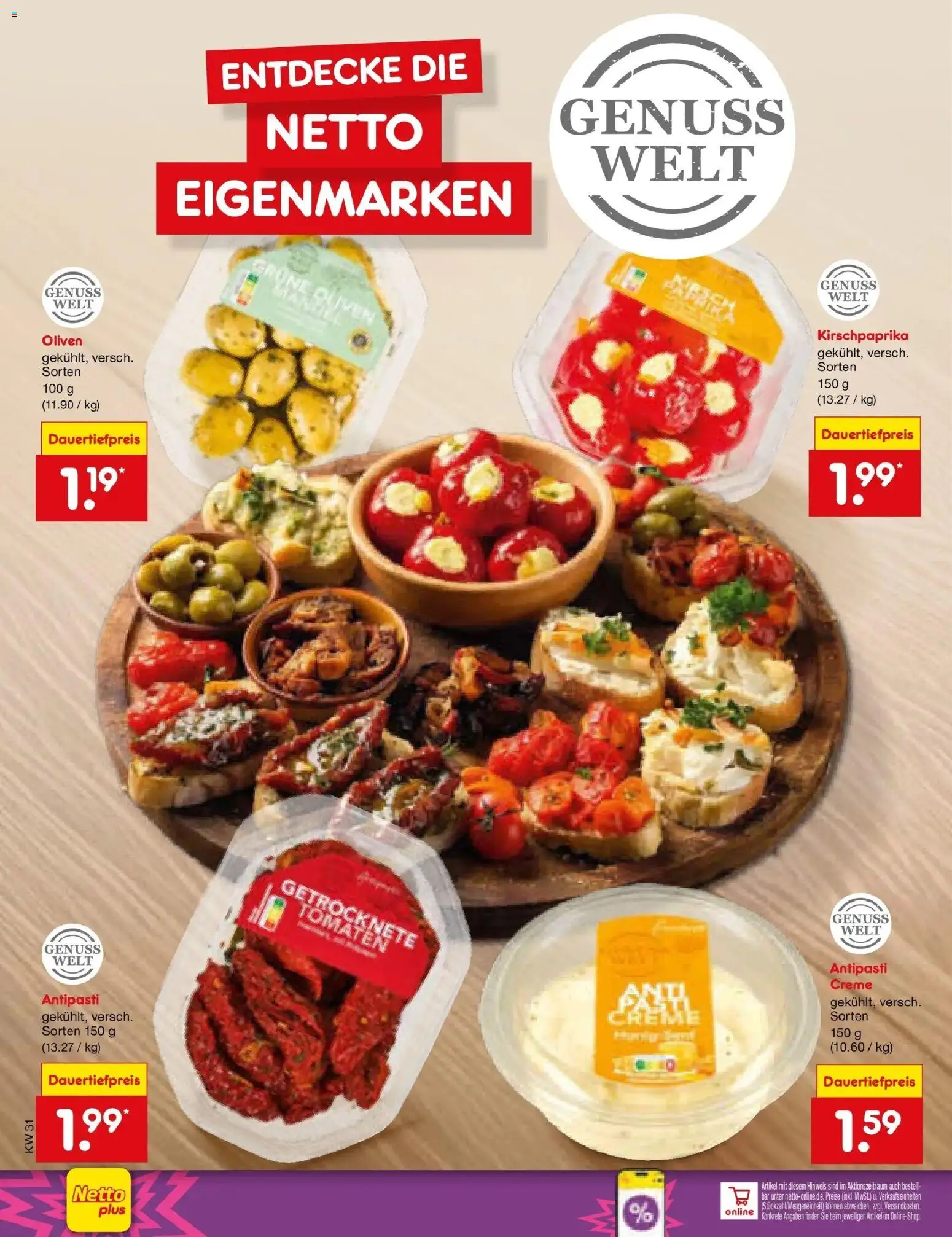 Netto Marken-Discount Prospekt Velden – gültig ab 27.07.2026 | Seite: 18 | Produkte: Tomaten, Creme