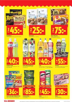 ICA Kvantum erbjudanden - Förhandsvisning av reklamblad från butik ICA Kvantum aktuell från 28/09/2026 | Sida: 8 | Produkter: Skogsbär, Sandwich, Cashewnötter, Chips