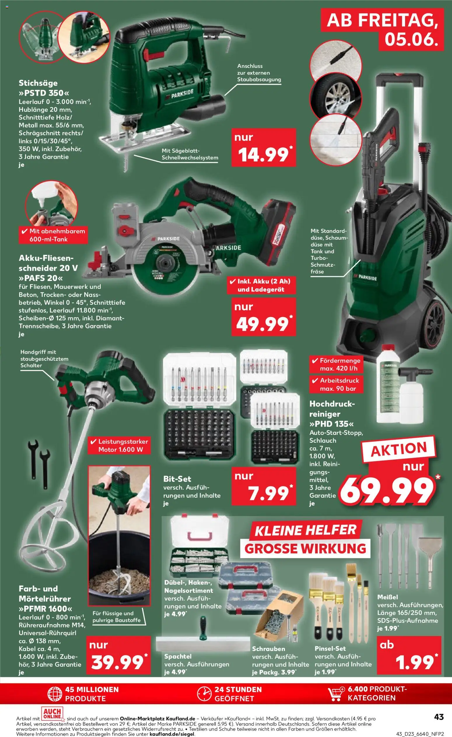 Kaufland Prospekt Stuttgart – gültig ab 04.06.2026 | Seite: 43 | Produkte: Kabel, Cutter, Mixer, Ladegerät