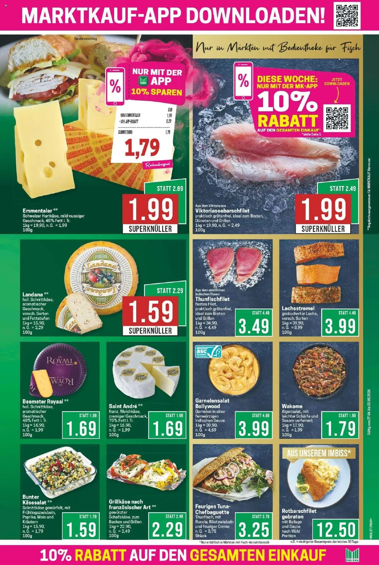 Marktkauf Prospekt Bad Salzuflen	 – gültig ab 27.04.2026 | Seite: 7 | Produkte: Garnelen, Creme, Fisch