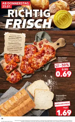 Kaufland DE -DE Folder - Voorbeeld van een folder van Kaufland DE, geldig van 23-07-2026 | Pagina: 30 | Producten: Salami, Pizza