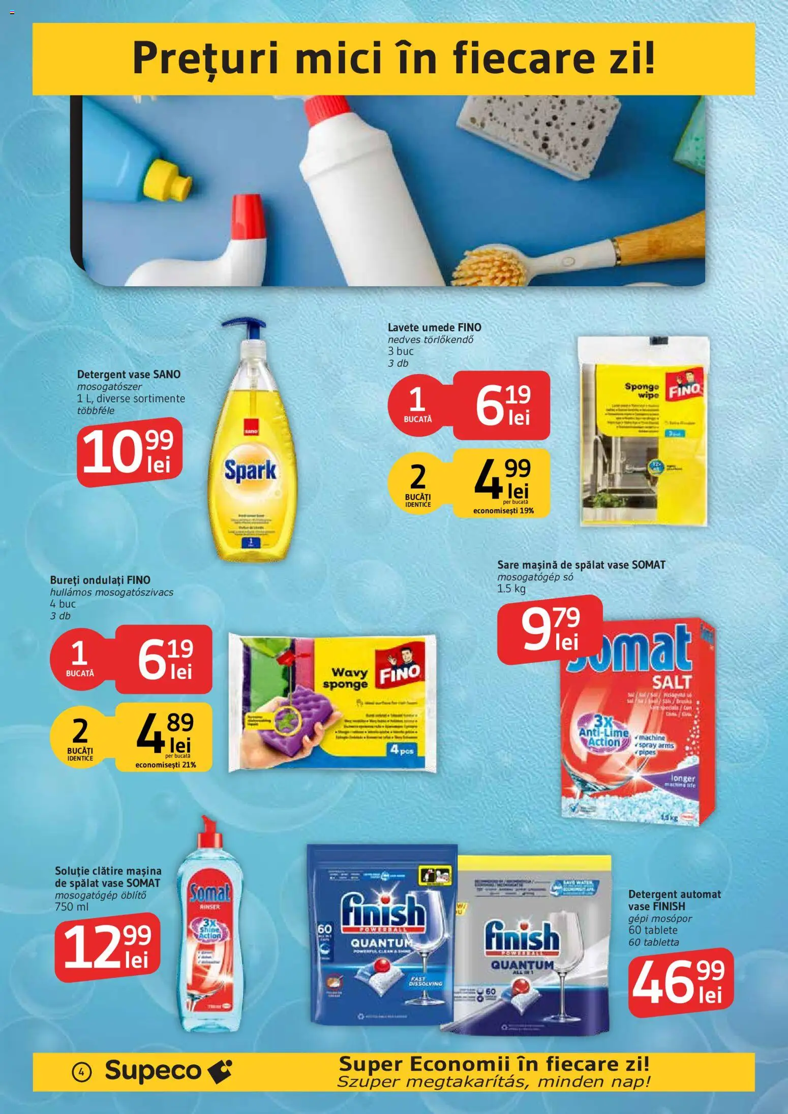 Noul catalog Supeco – valabil de la 01.10.2026 | Pagină: 4 | Produse: Mașină De Spălat, Mașină De Spălat Vase, Detergent, Lavete