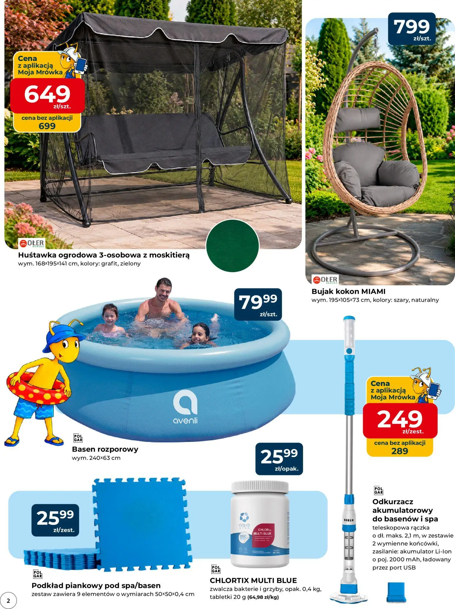 Mrówka gazetka od 09.07.2026 | Strona: 2 | Produkty: USB, Odkurzacz, Basen