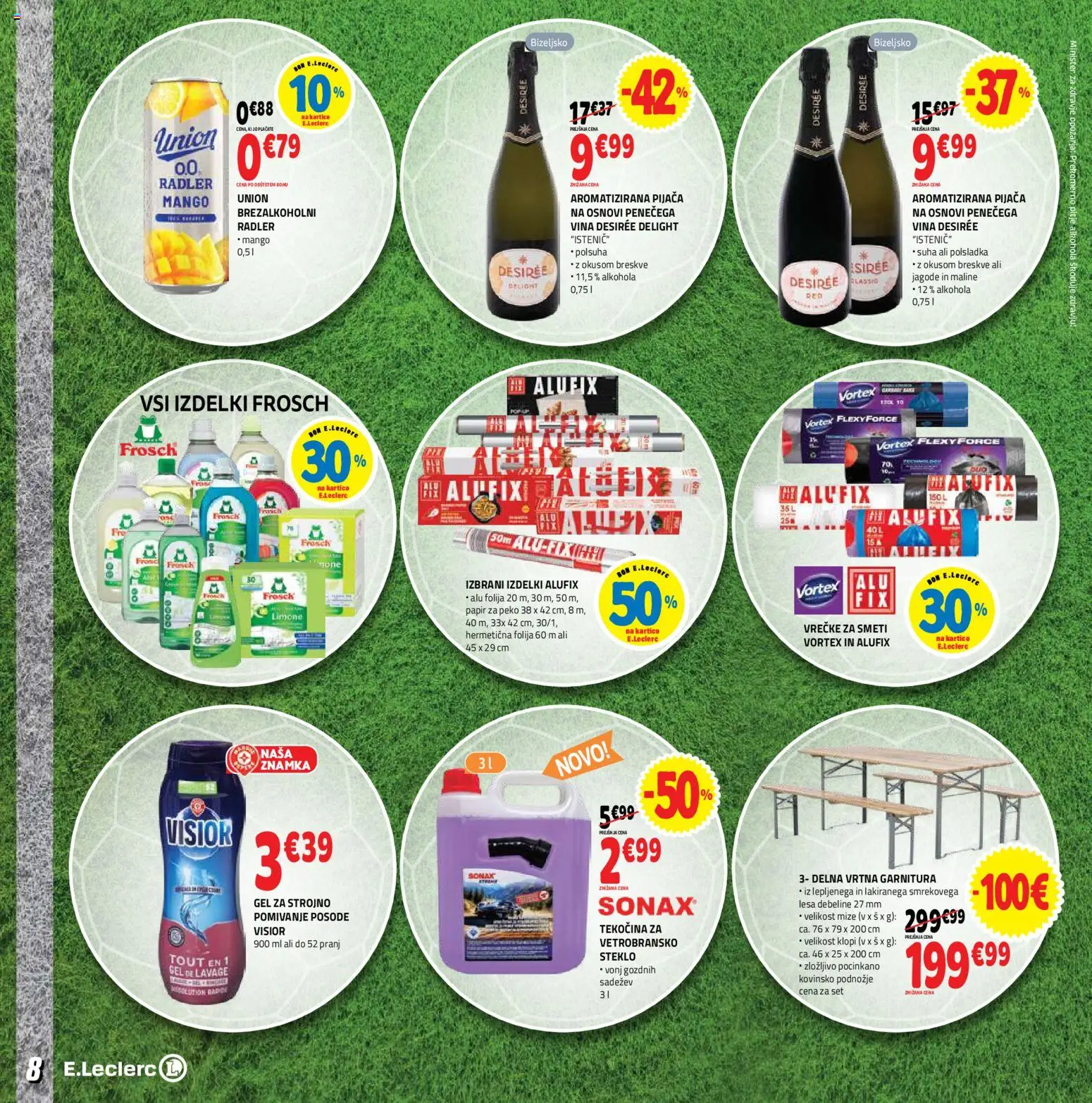 Novi E.leclerc katalog ponudbe – veljaven od 10.06.2026 | Stran: 8 | Izdelki: Vrtna garnitura, Folija, Jagode, Mango