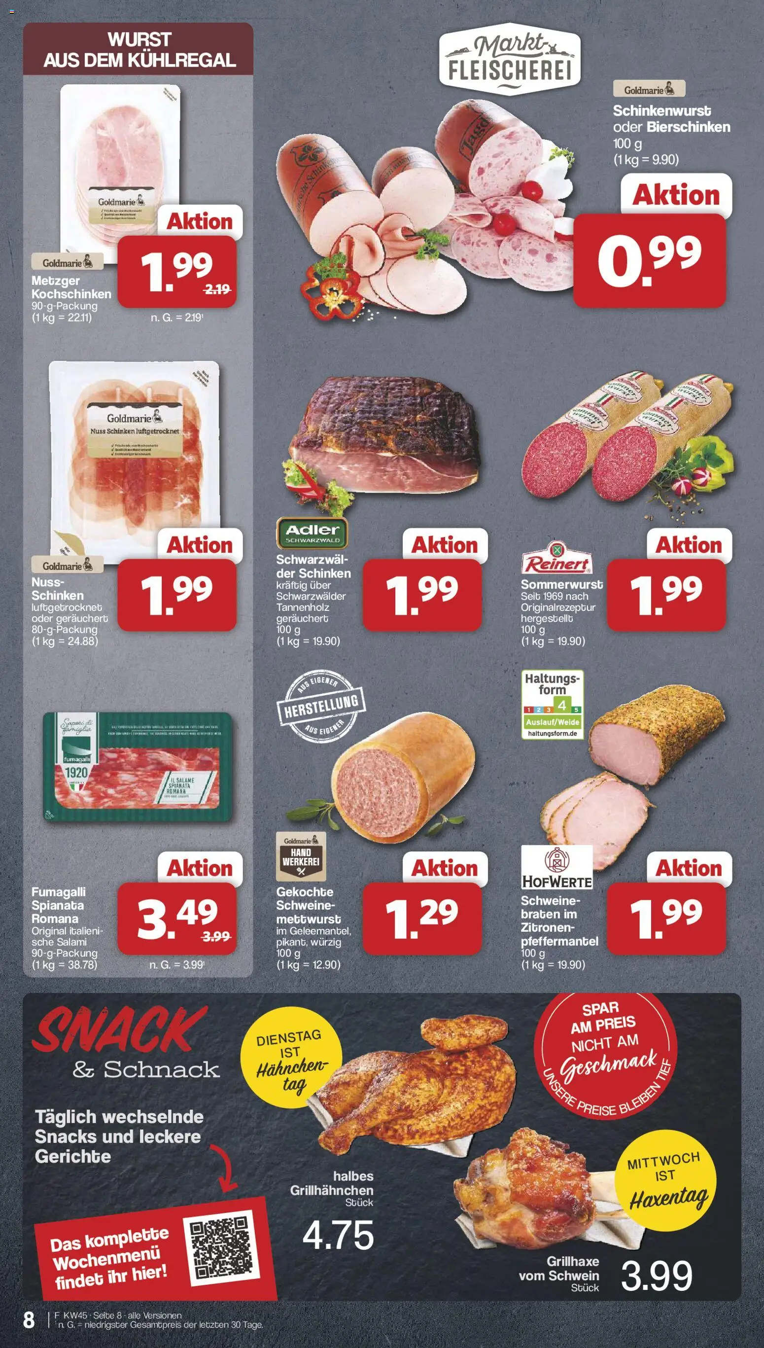 Famila Nordwest Kusten Days – gültig ab 02.11.2026 | Seite: 8 | Produkte: Hahnchen, Gerichte, Salami, Zitronen
