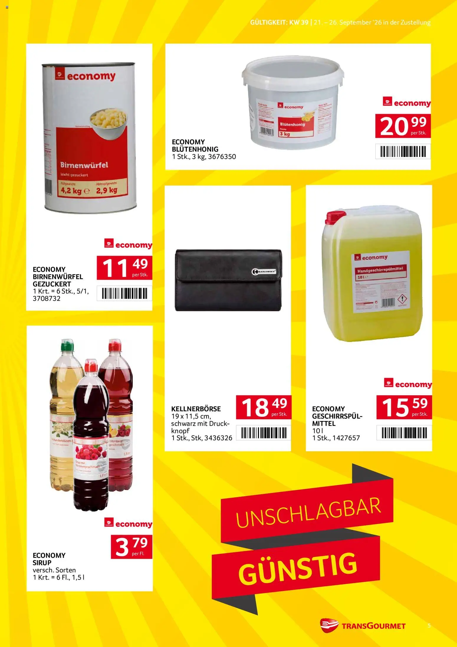 Transgourmet Zustellaktion gültig ab 20.09.2026 | Seite: 5