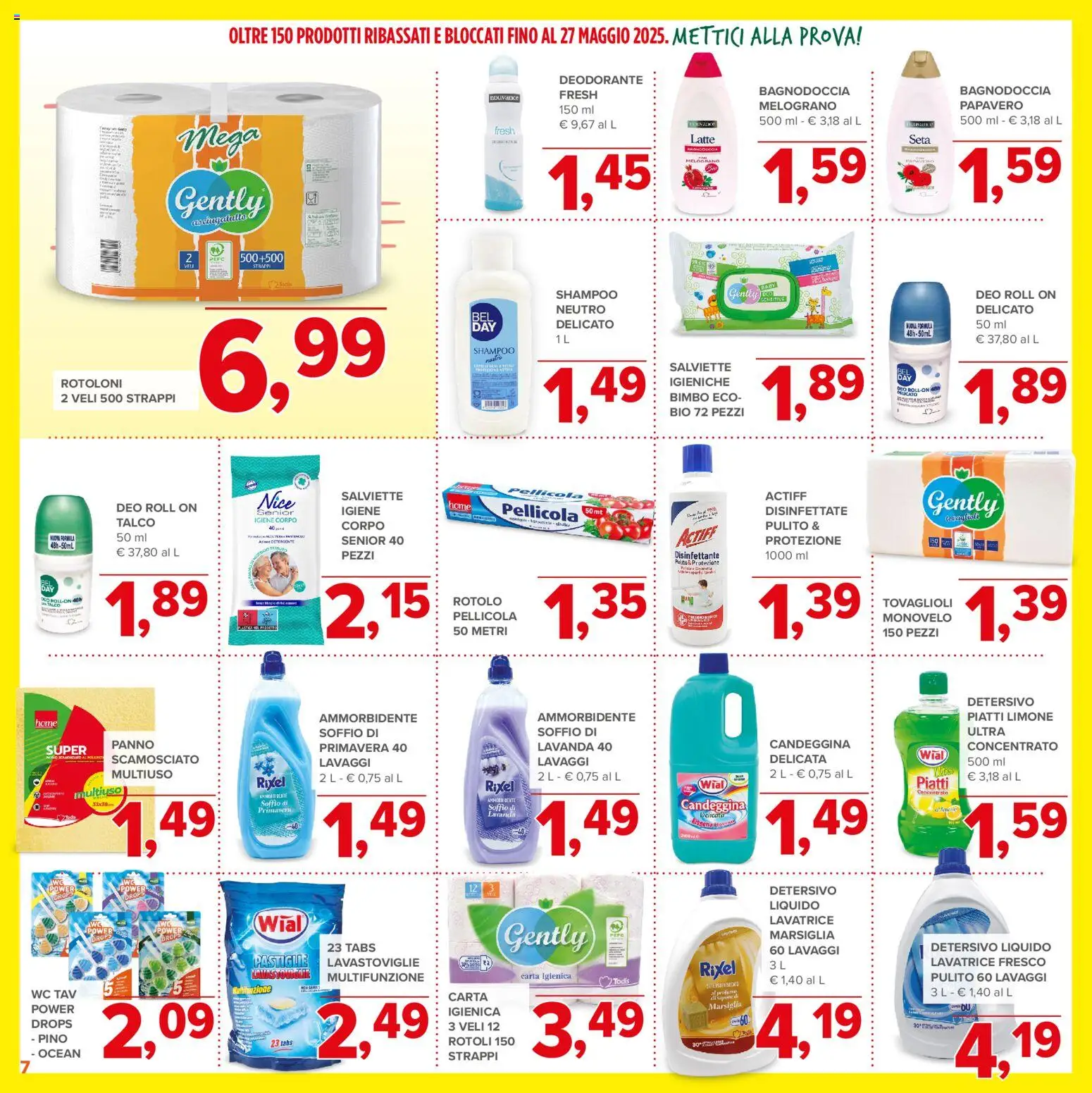 Volantino Todis del 07.04.2026 | Pagina: 7 | Prodotti: Deodorante, Latte, Asciugatutto, Lavanda