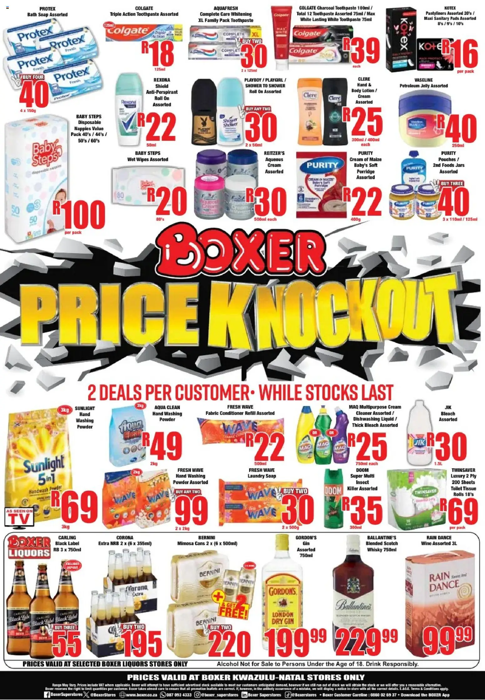 New Boxer catalogue – valid from 07/09/2026 | Page: 4 | Products: Bath, Soap, Antiperspirant, Petroleum jelly