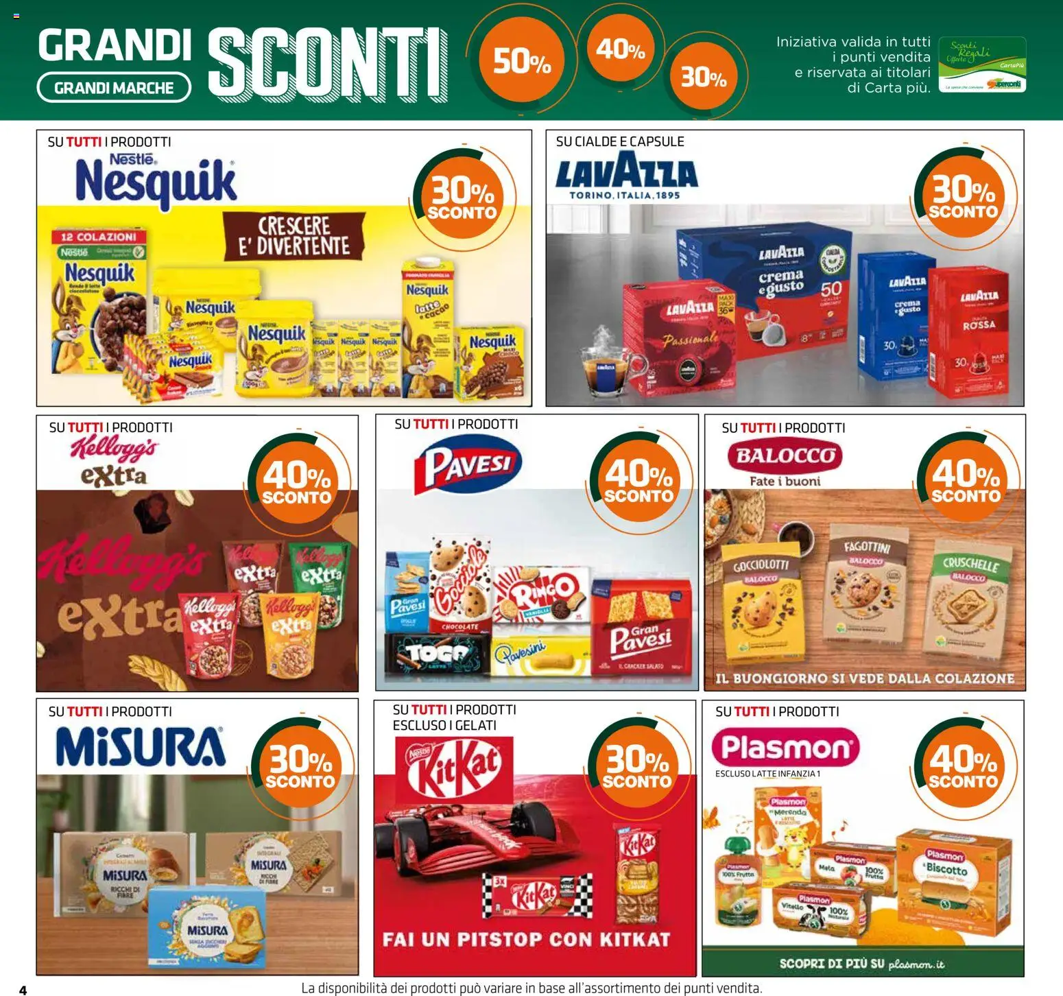 Volantino Superconti del 07.05.2026 | Pagina: 4 | Prodotti: Bende, Latte, Cacao, Lavazza