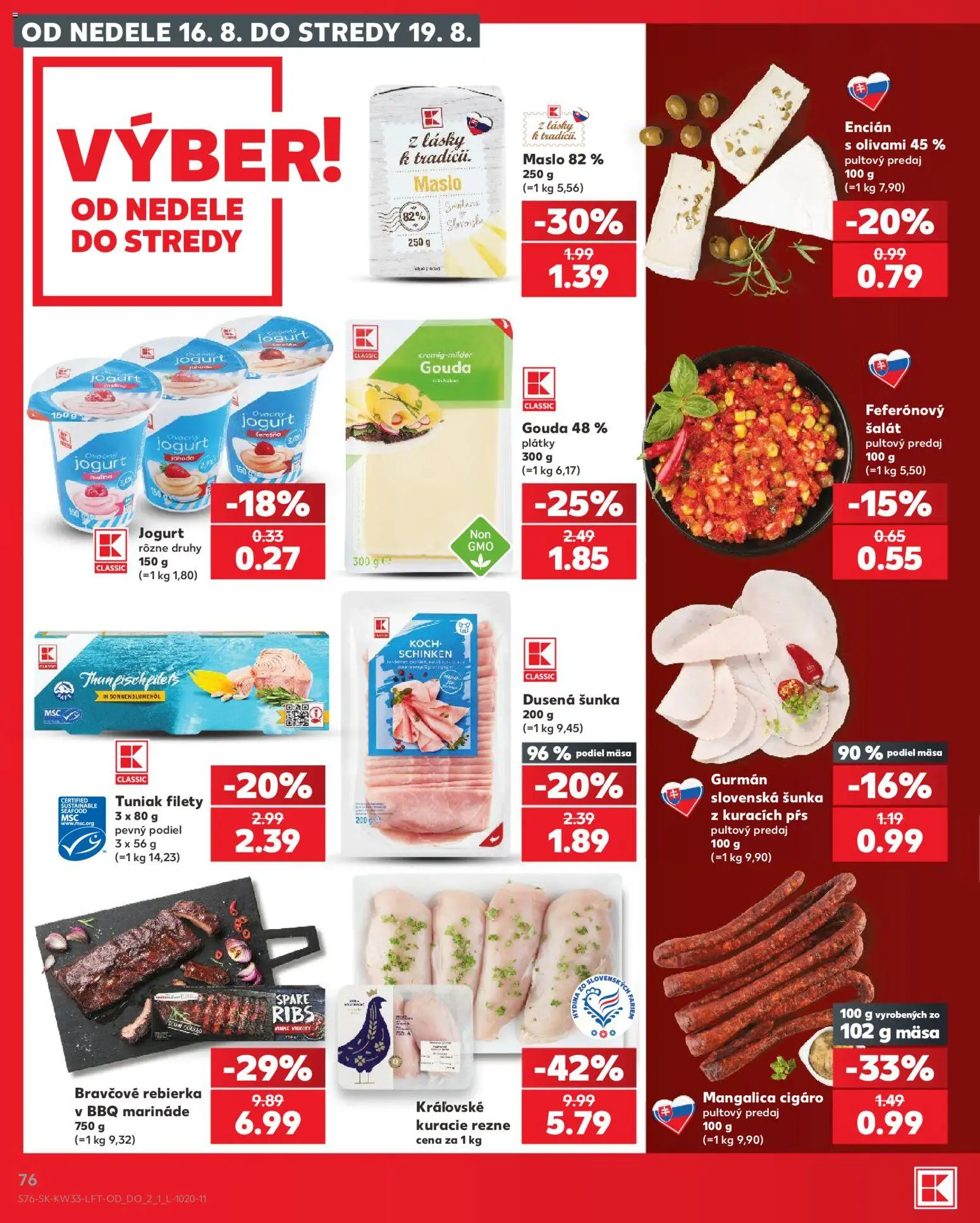 Nové Kaufland akcie – leták je platný od 13.08.2026 | Strana: 76