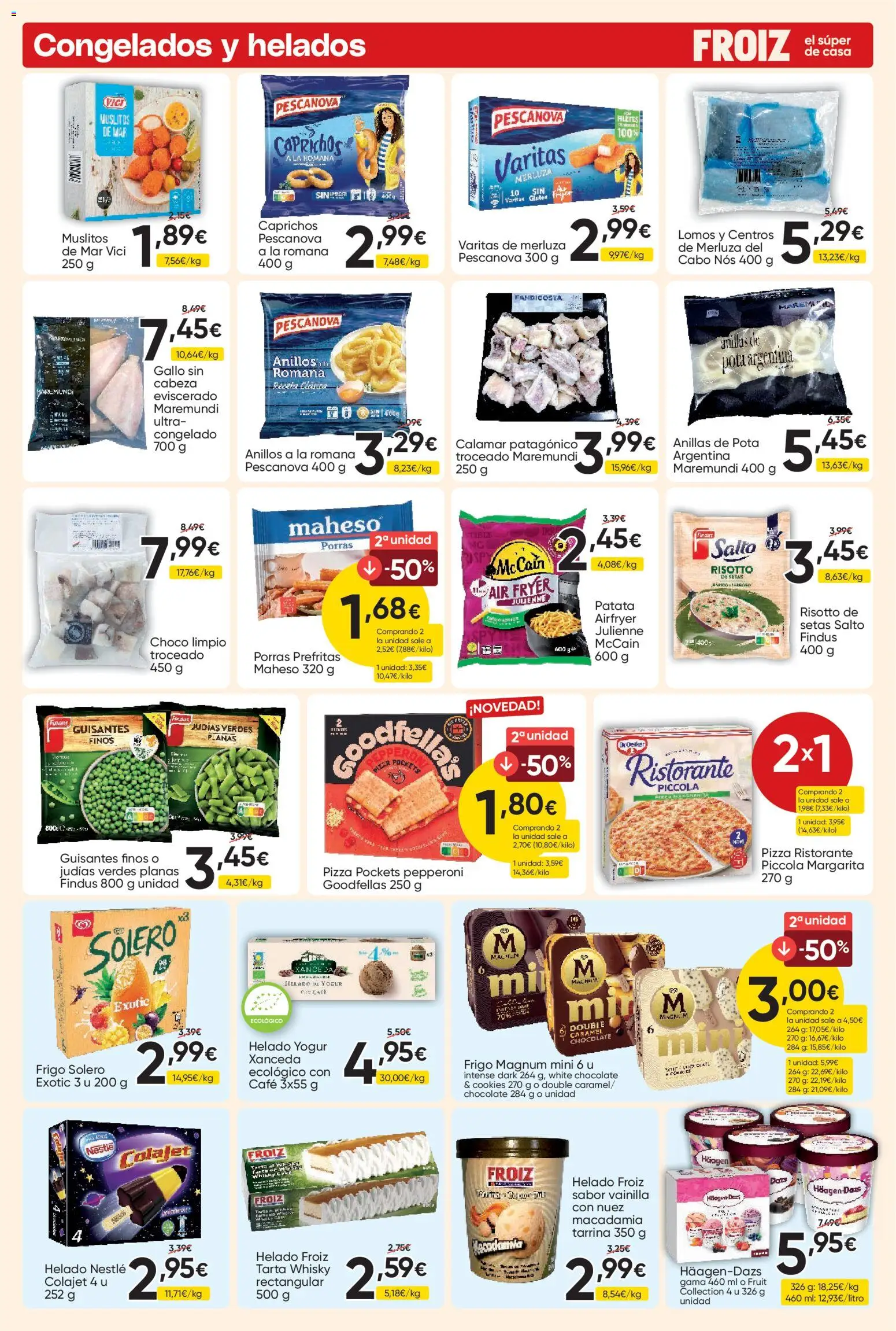 Froiz folleto │ válido desde el 15/09/2026 | Página: 4 | Productos: Setas, Pizza, Whisky, Magnum