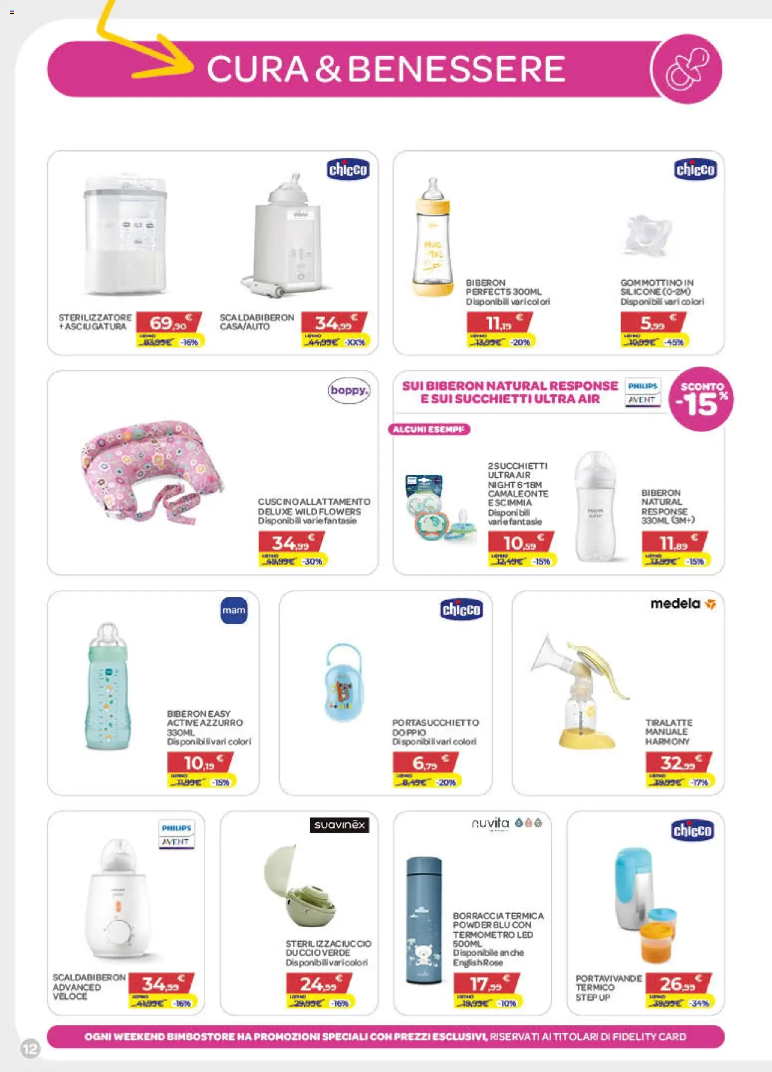 Volantino Bimbo store del 02/07/2026 | Pagina: 12 | Prodotti: Silicone, Termometro, Cuscino, Borraccia