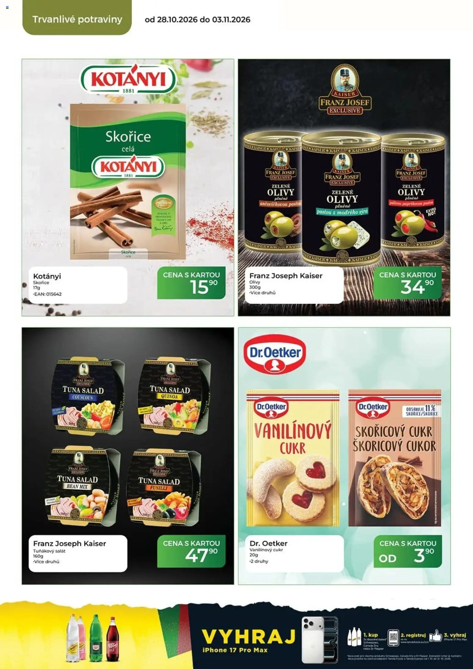 Tamda Foods leták od 28.10.2026 | Strana: 42 | Produkty: Dr Pepper, Salát, Iphone, Potraviny