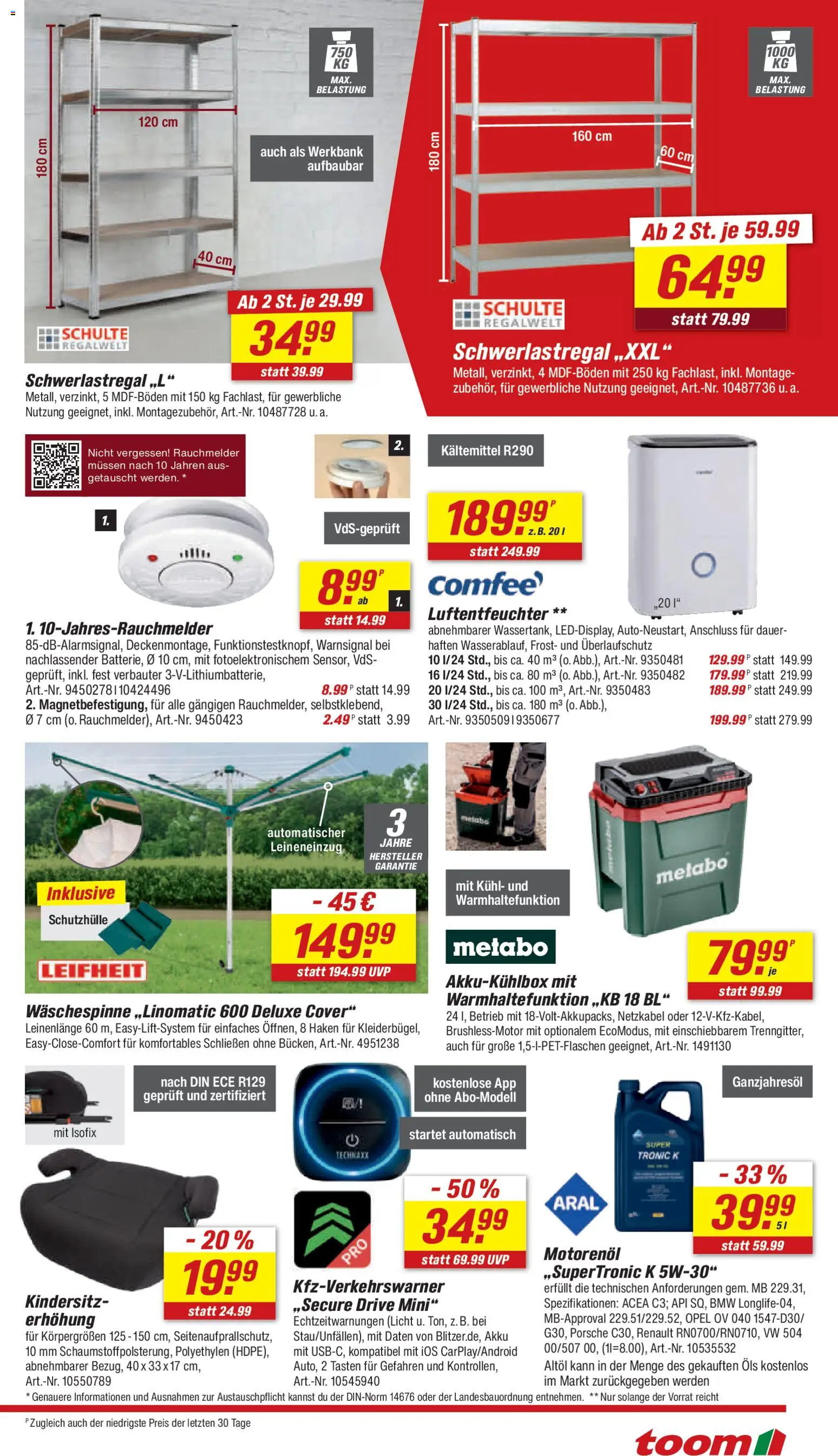 Toom Baumarkt Prospekt – gültig ab 18.07.2026 | Seite: 13 | Produkte: Schwerlastregal