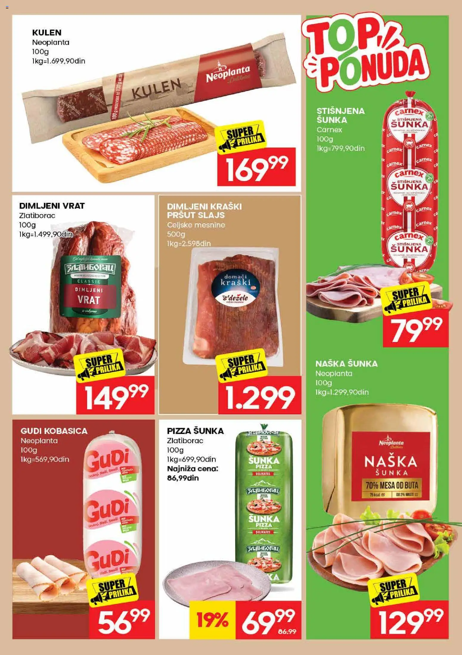 Roda katalog - važi od 17.08.2026 | Strana: 11 | Proizvode: Pršut, Vrat, Šunka, Dimljeni vrat