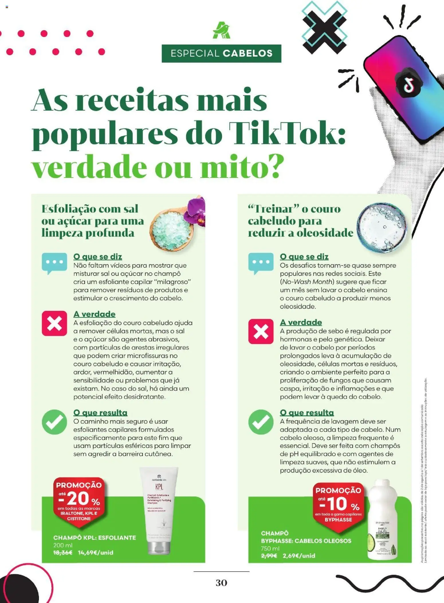 Auchan - Solares  Especial Cabelo │ válido de 02/08/2026 | Página: 30 | Produtos: Shampoo, Sal, Açúcar