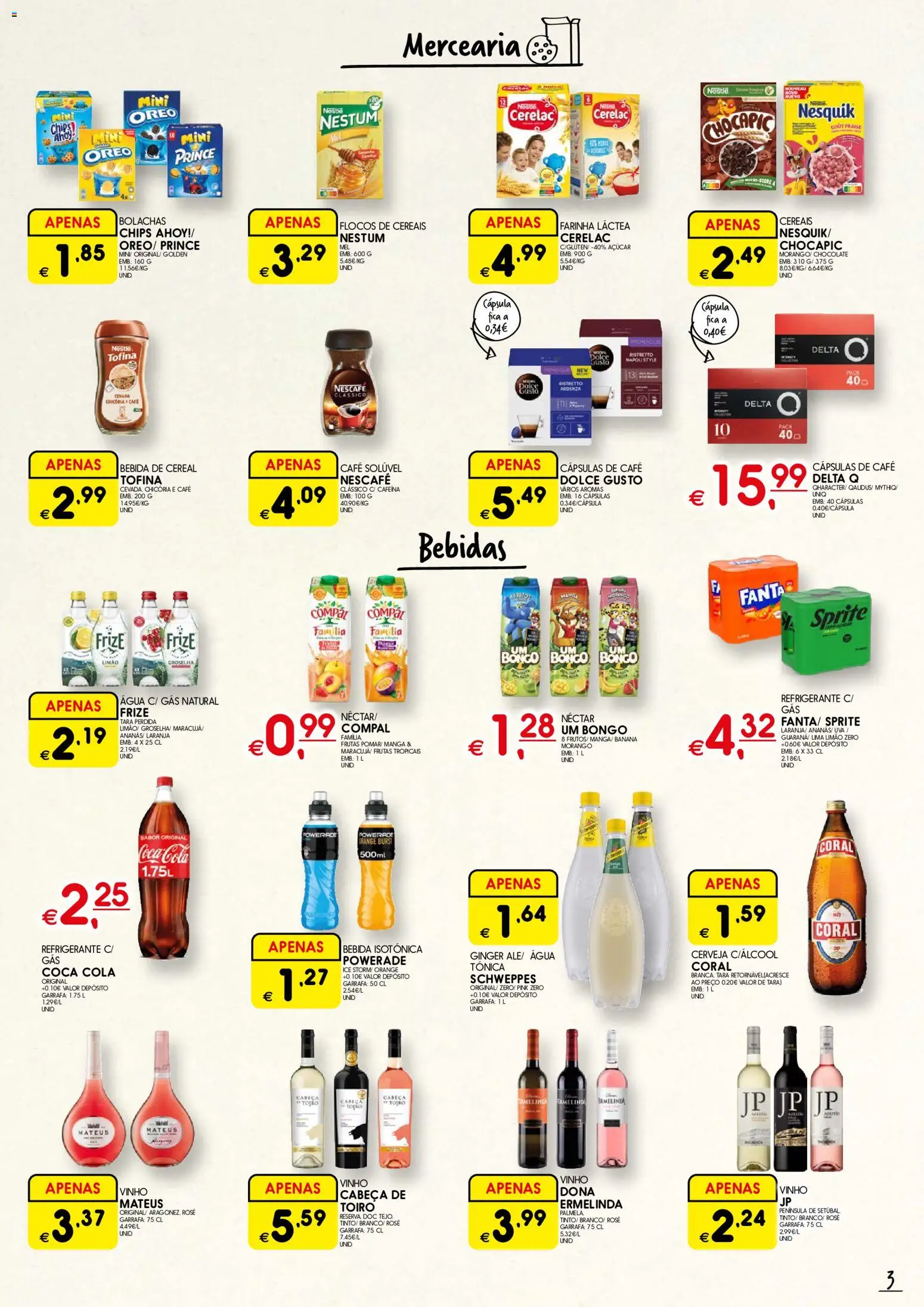 Meu Super Madeira │ válido de 25/06/2026 | Página: 3 | Produtos: Refrigerante, Café, Cerveja, Cereais