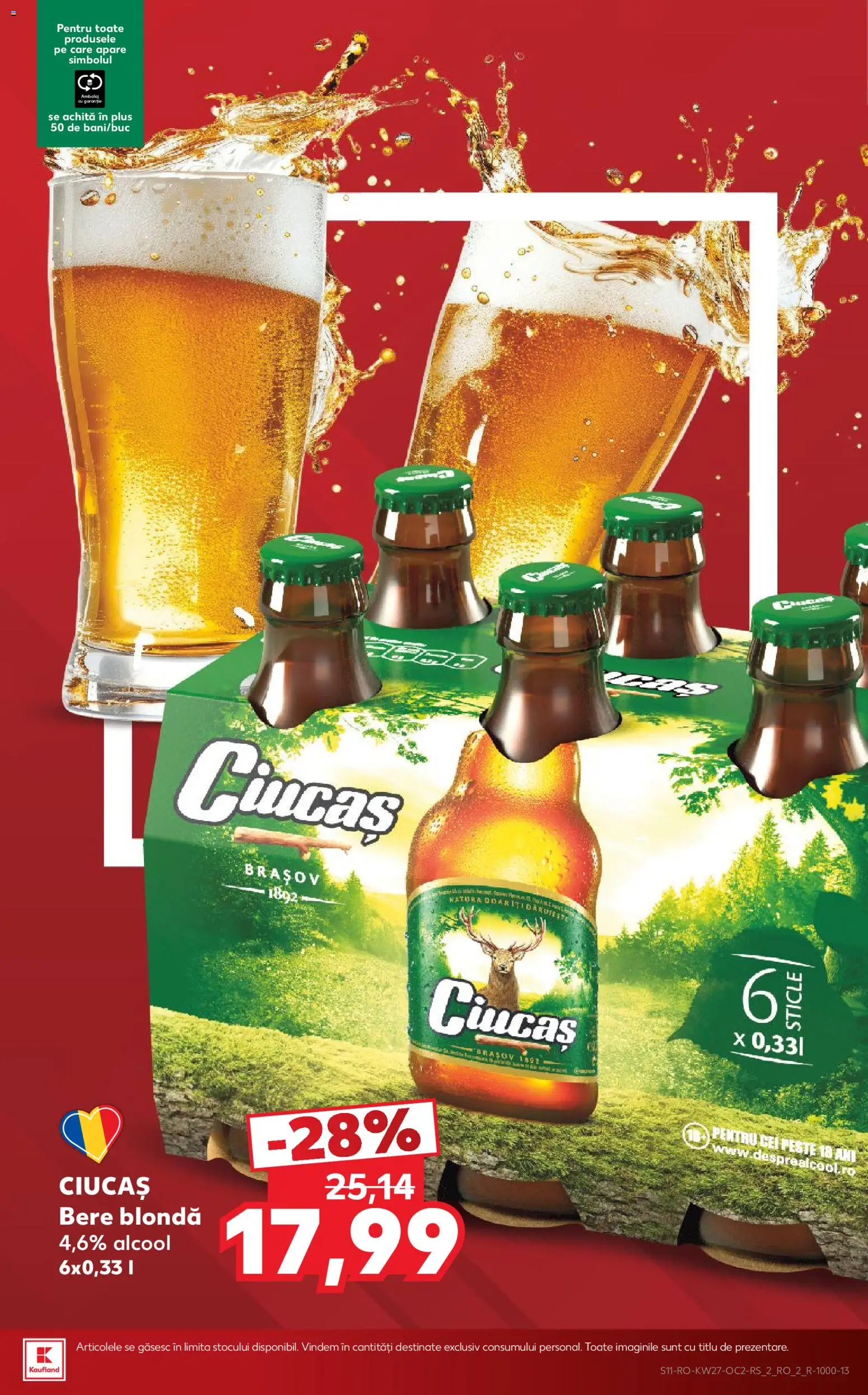 Noul catalog Kaufland – valabil de la 01.07.2026 | Pagină: 11 | Produse: Bere