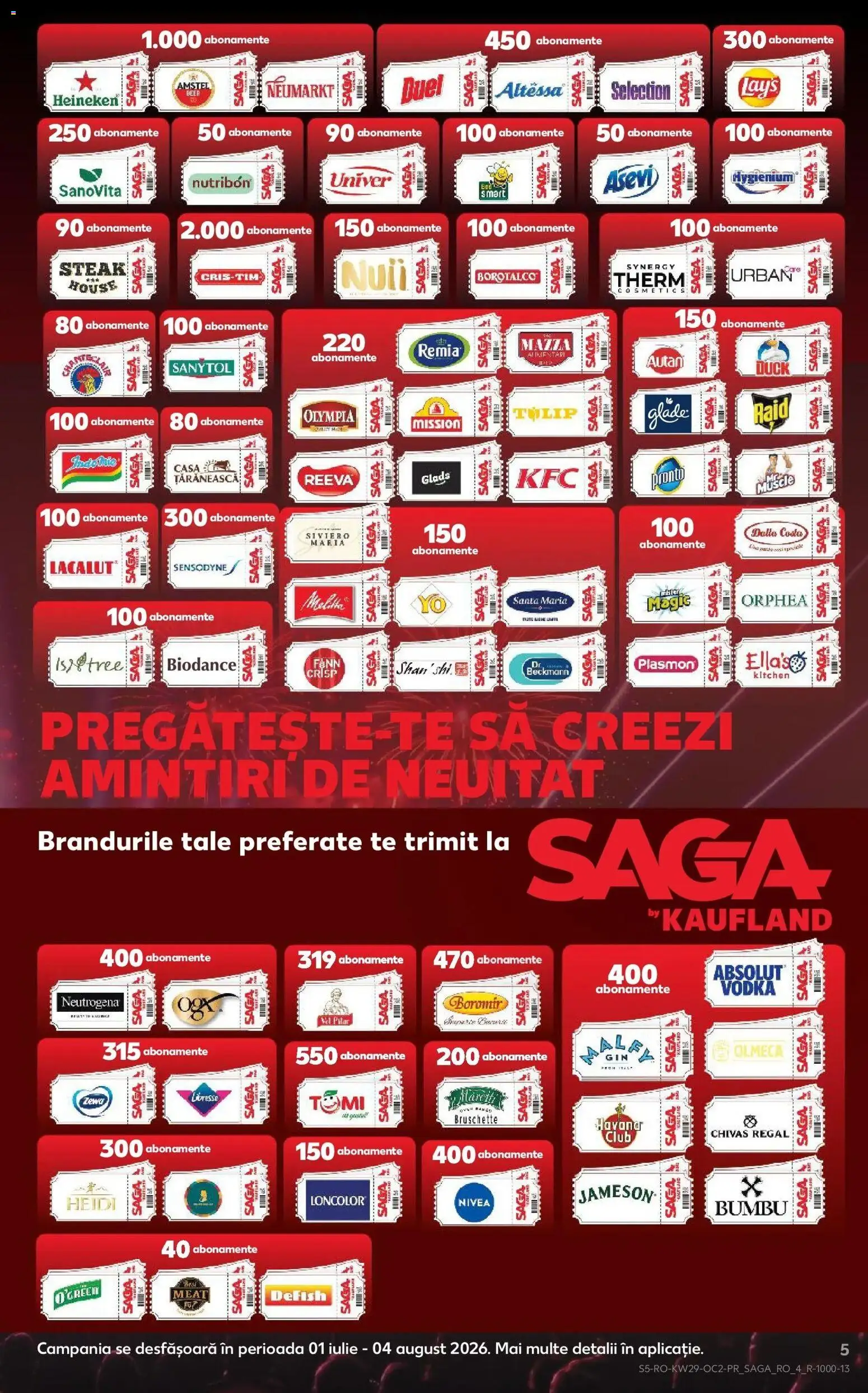 Noul catalog Kaufland – valabil de la 15.07.2026 | Pagină: 5 | Produse: Nivea, Magic, Absolut, Vodka