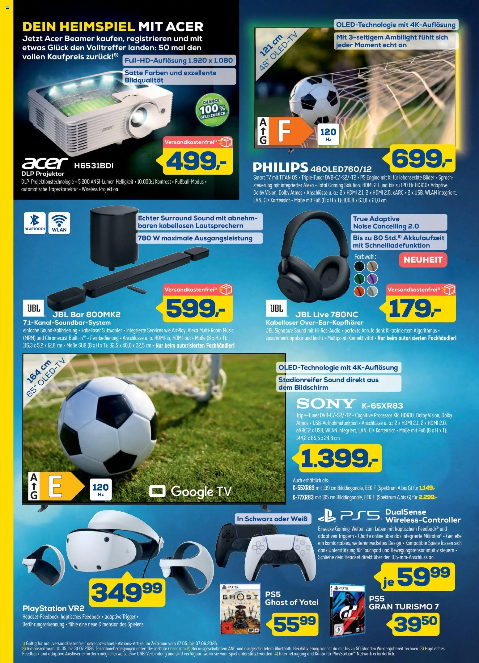 Euronics  Aktueller Prospekt – gültig ab 27.05.2026 | Seite: 4 | Produkte: Philips, Smart TV, Bilder, Headset
