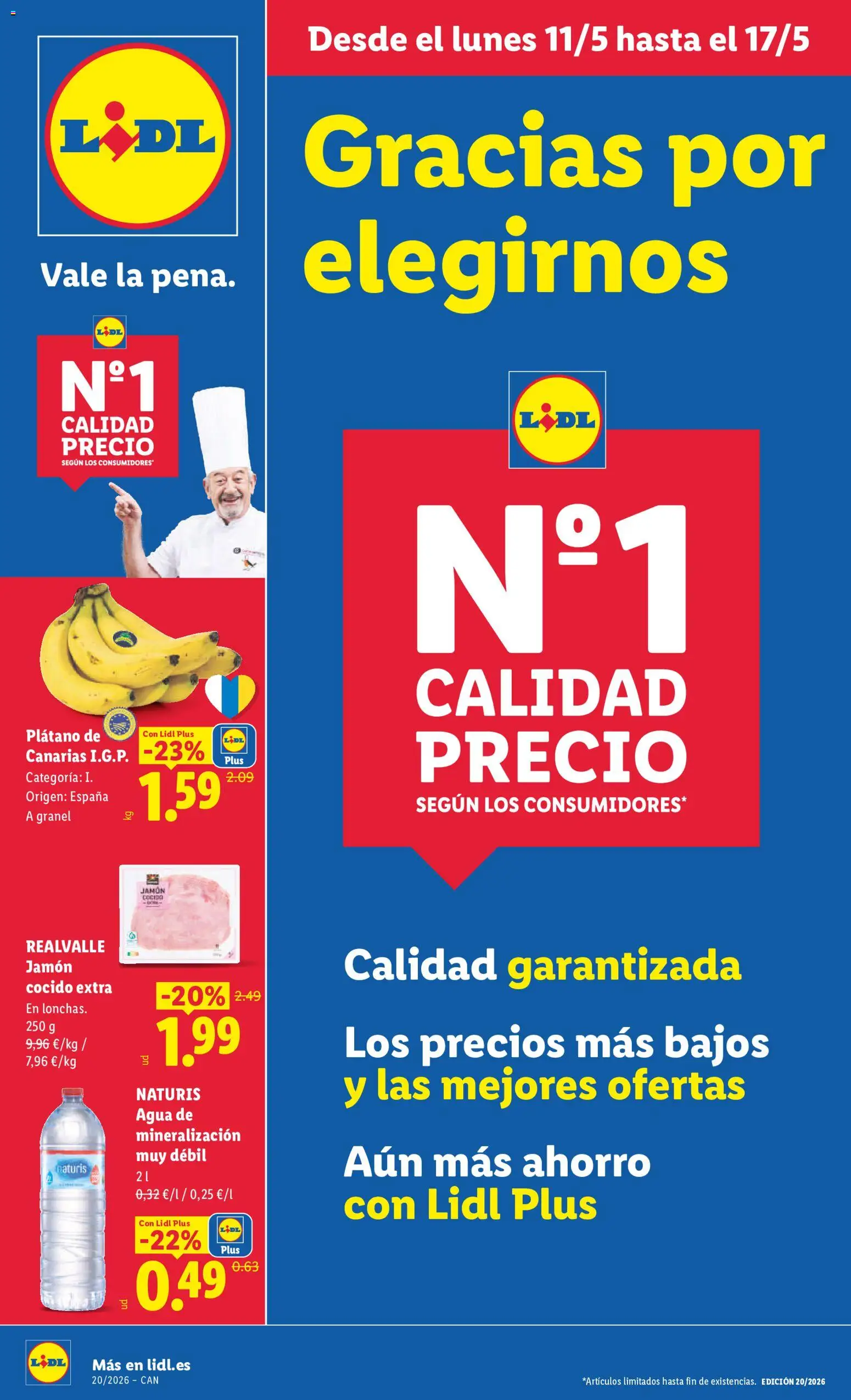Lidl folleto │ válido desde el 11.05.2026 | Página: 1 | Productos: Jamón, Jamón cocido