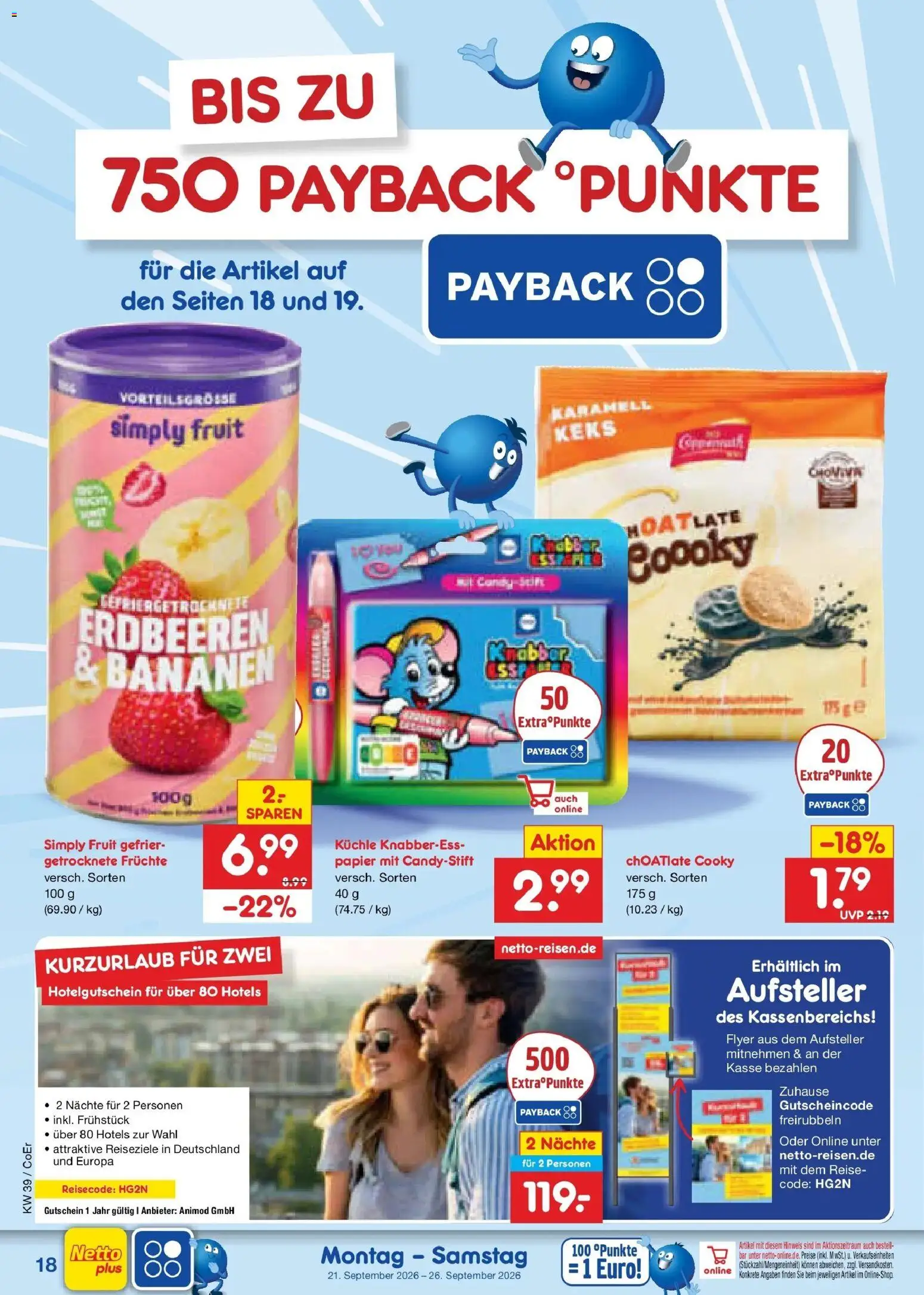 Netto Marken-Discount Prospekt Naumburg – gültig ab 21.09.2026 | Seite: 26 | Produkte: Bananen, Erdbeeren