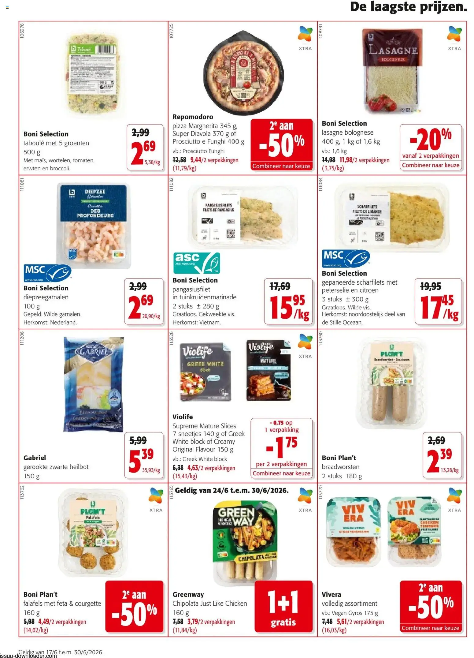 {H1} | Pagina: 10 | Producten: Pizza, Chipolata, Lasagne, Groenten