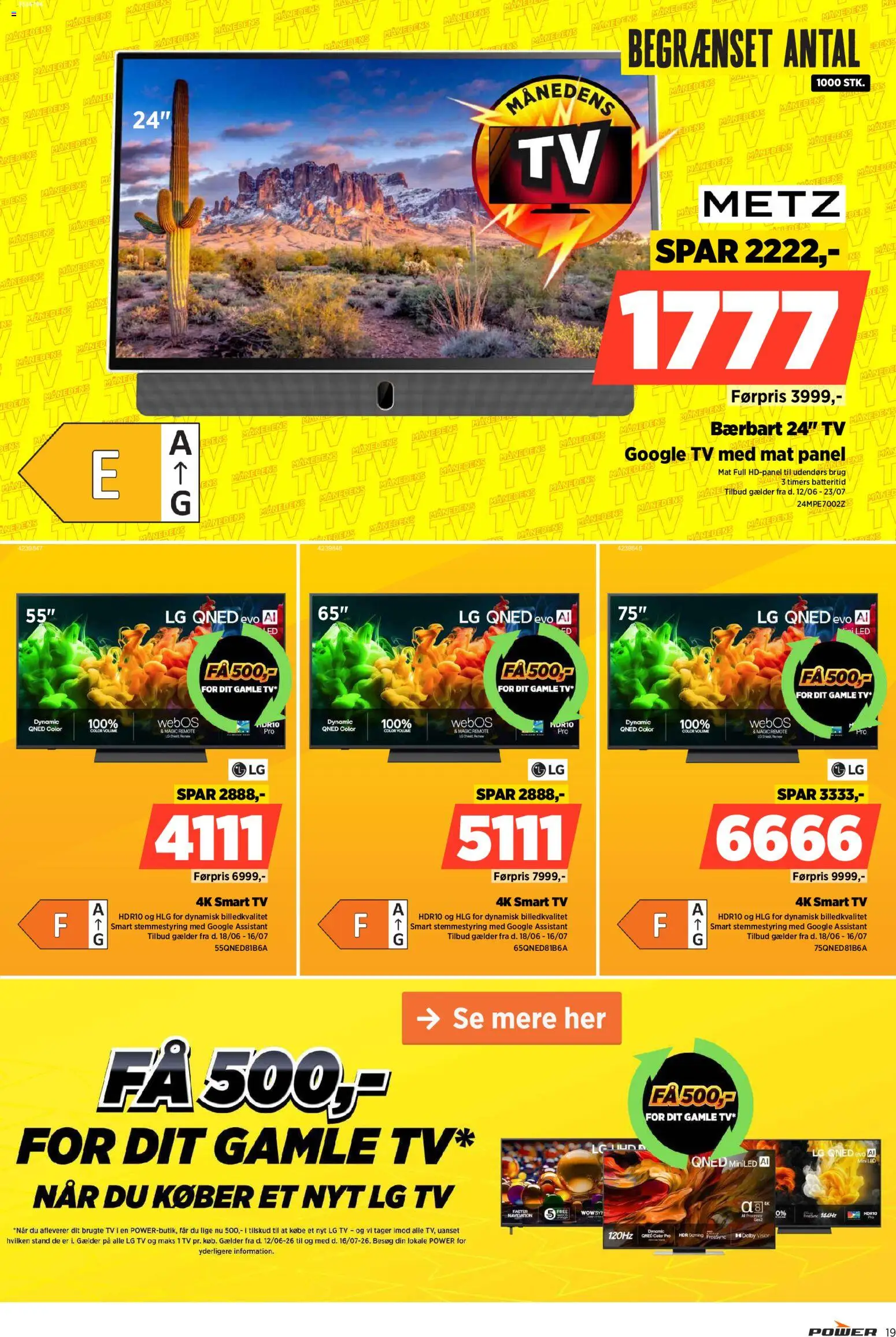 Power tilbudsavis – gyldig fra 10/07/2026 | Side: 19 | Produkter: Smart TV, TV, Navigation