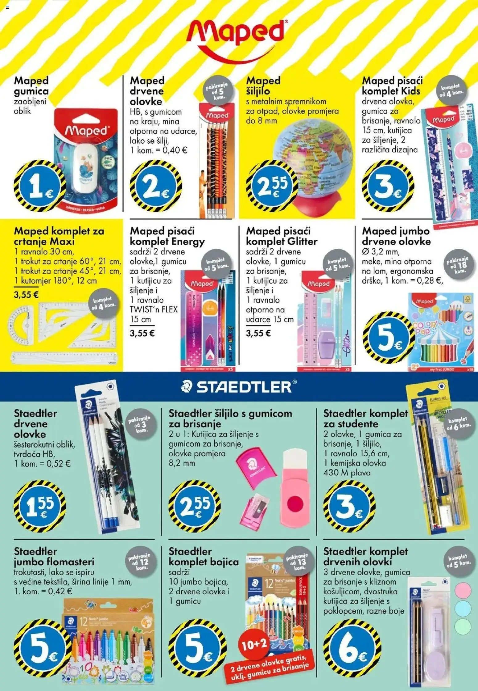 TEDi Katalog novi od 21.08.2026 na listanje > letak digitalni | Stranica: 9 | Proizvodi: Šiljilo, Flomasteri, Kemijska olovka