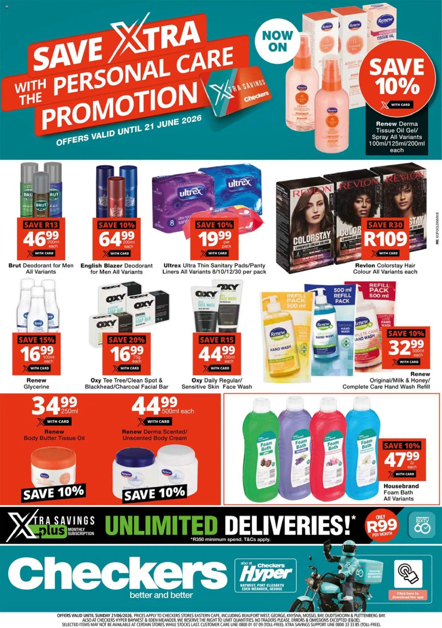 New Checkers catalogue – valid from 08.06.2026 | Page: 1 | Products: Blazer, Butter, Soap, Bath foam