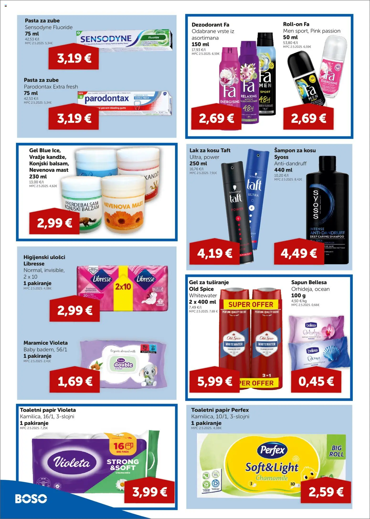 Boso katalog | vrijedi od 22.10.2026 | Stranica: 12 | Proizvodi: Šampon, Lak za kosu, Gel za tuširanje, Pasta