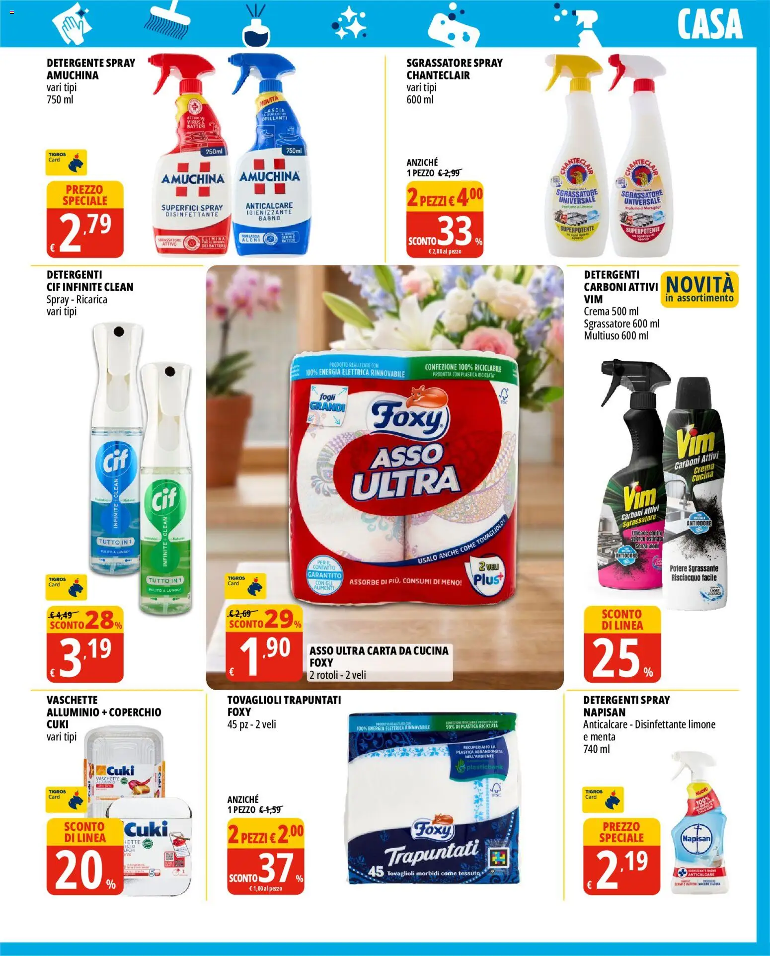 Volantino Tigros del 17.06.2026 | Pagina: 3 | Prodotti: Crema, Limone, Alluminio, Bagno